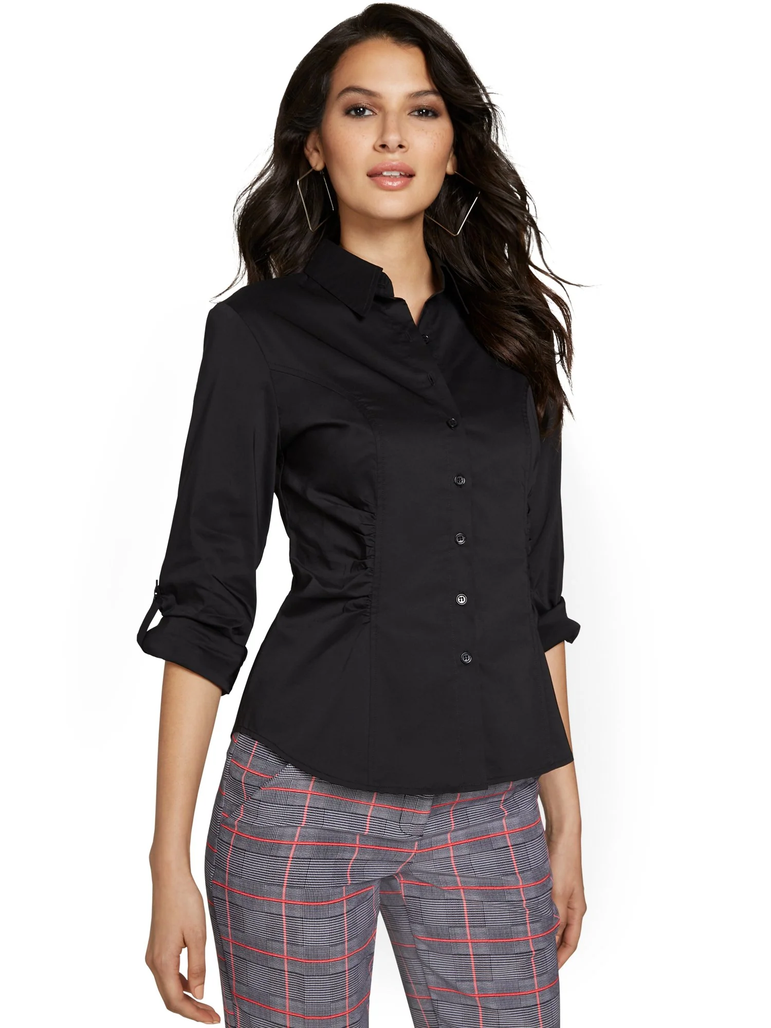 Ruched-Waist Madison Shirt