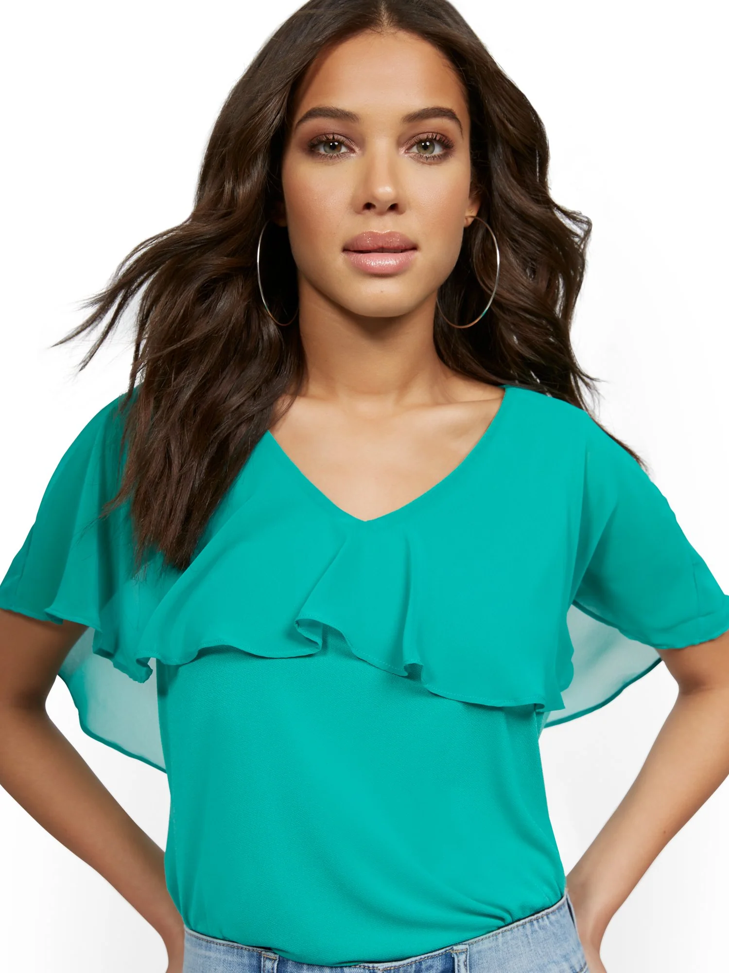 Ruffle Cape Top - Image 6