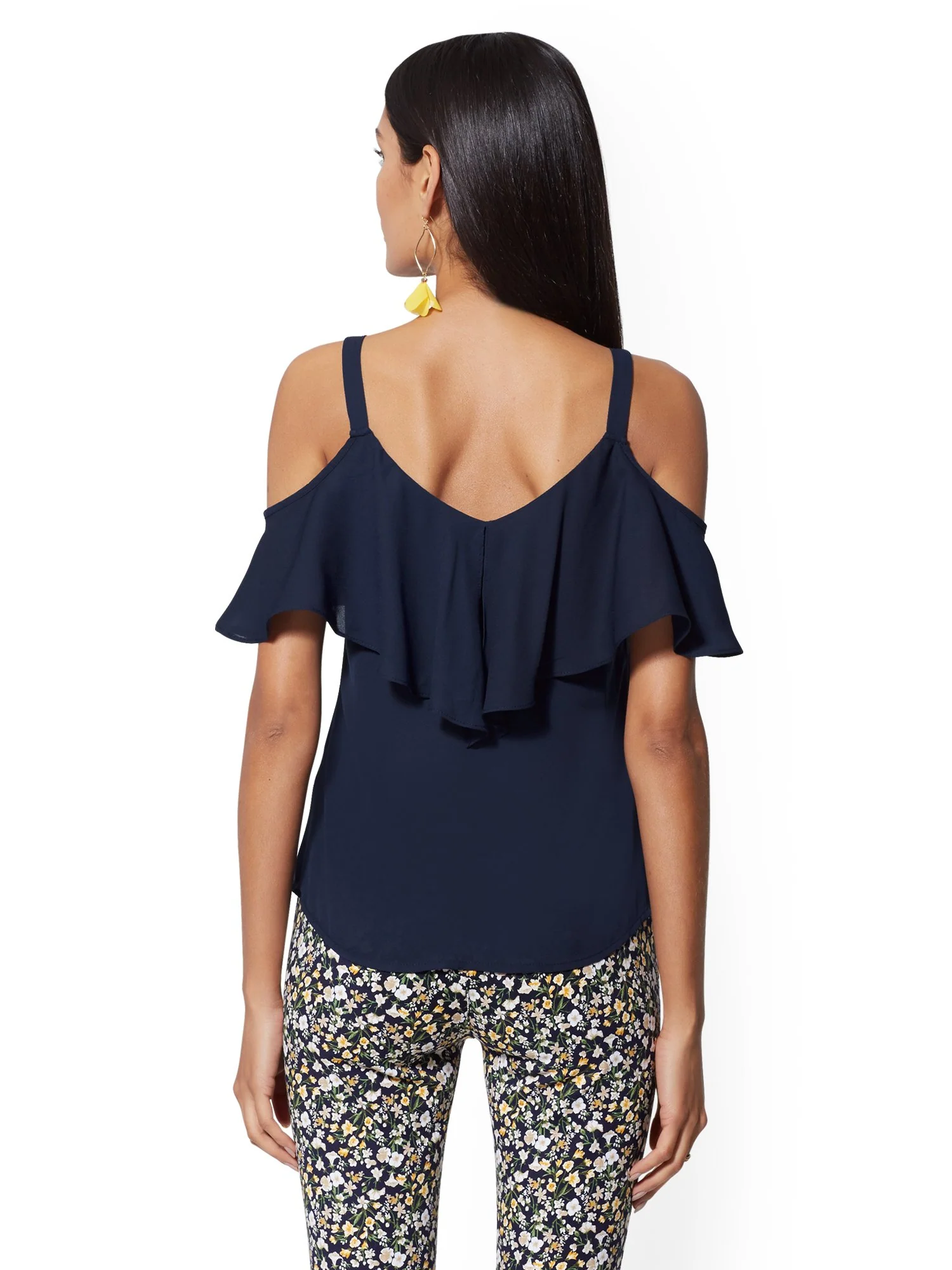 Ruffle Cold-Shoulder Top - Image 20