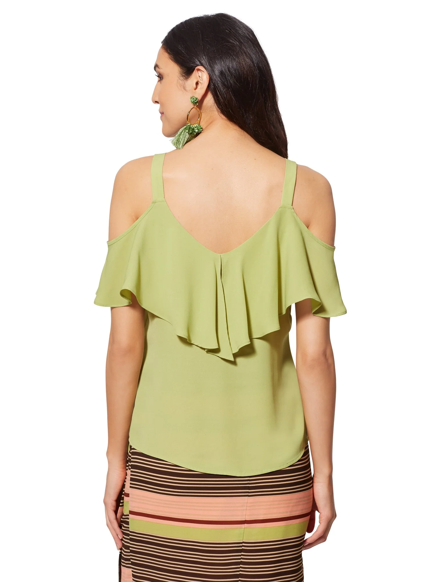 Ruffle Cold-Shoulder Top - Image 6