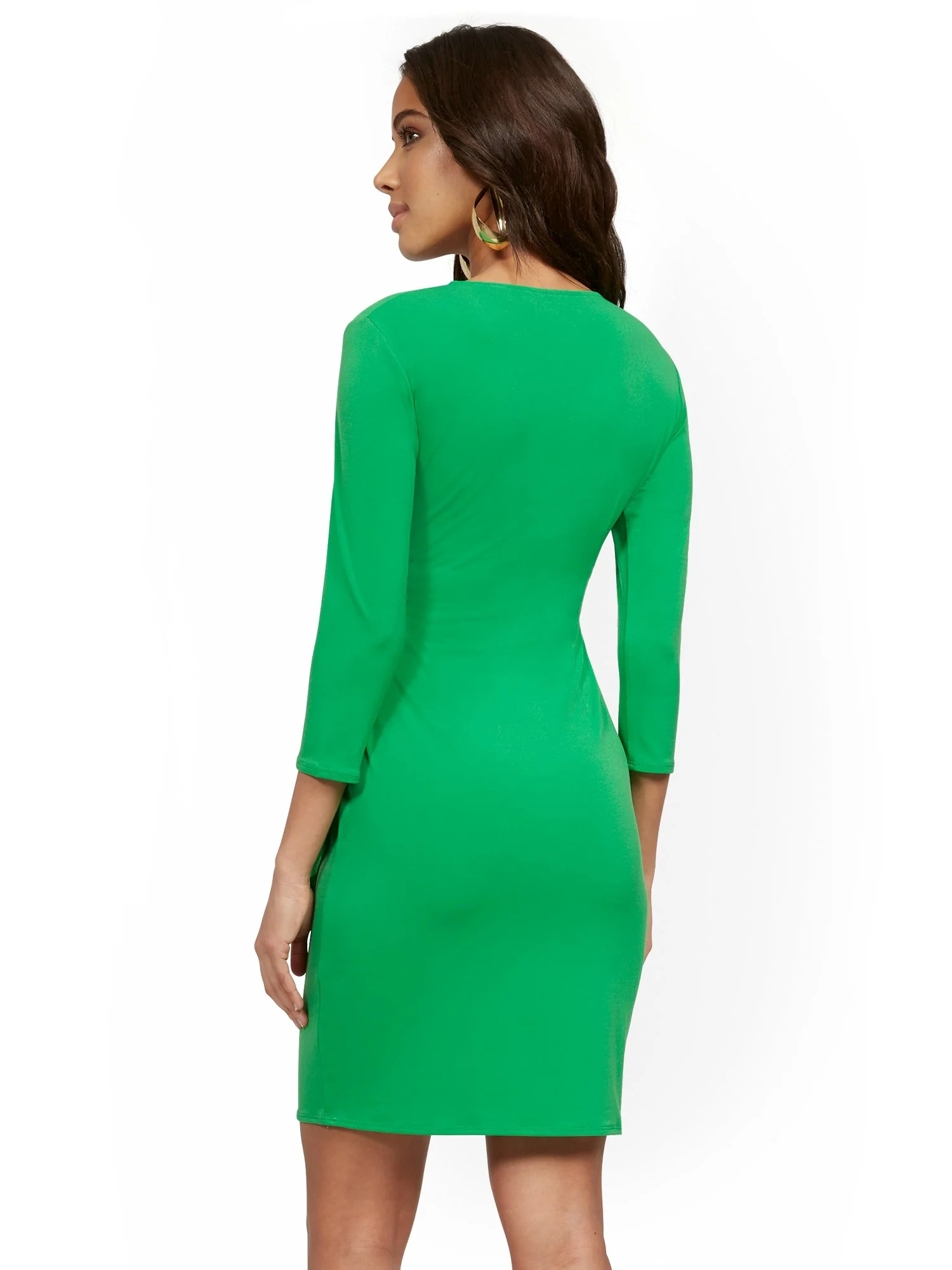 Ruffle-Front V-Neck Dress - Image 6