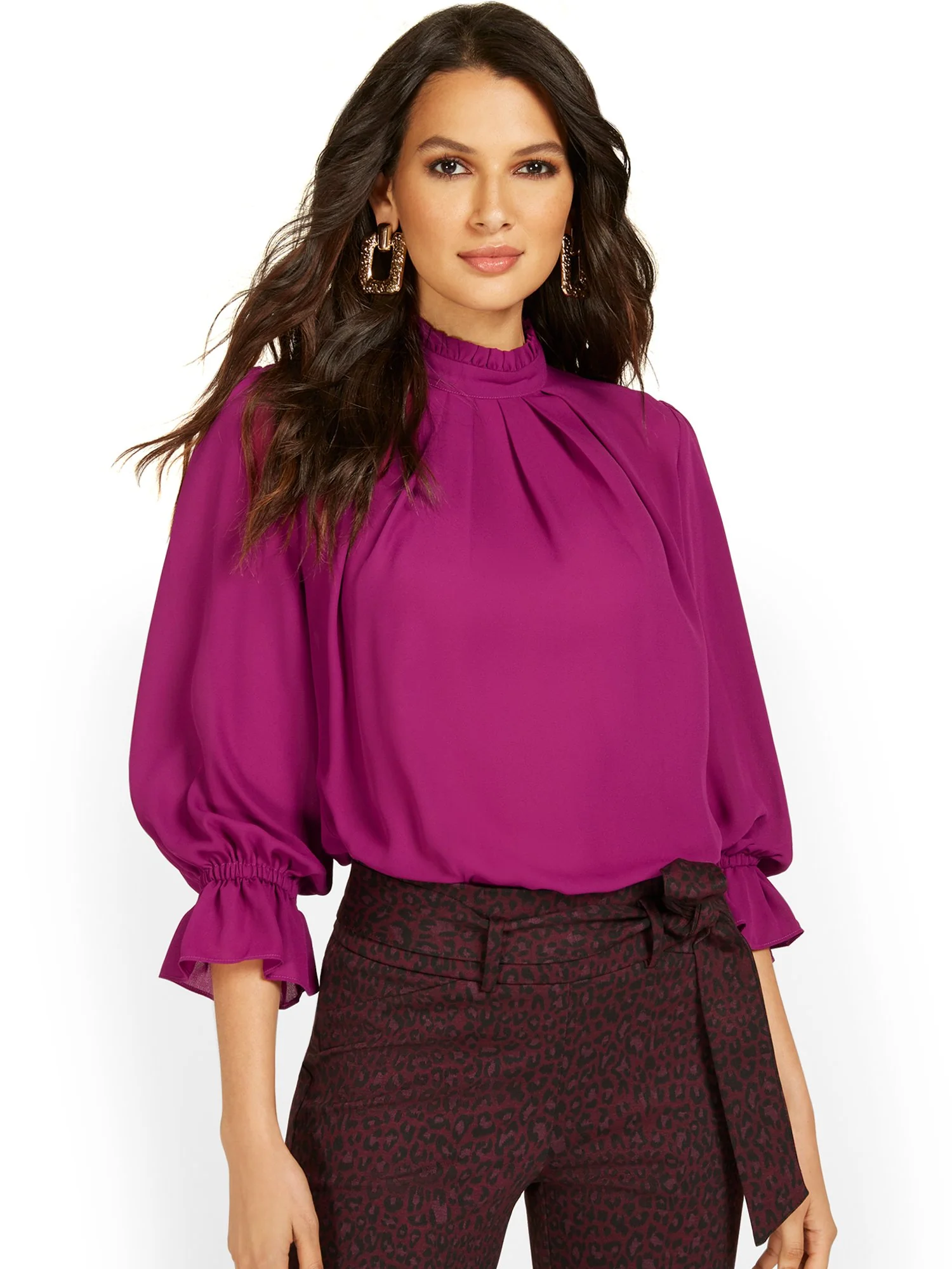 Ruffle-Neck Blouse - Image 5