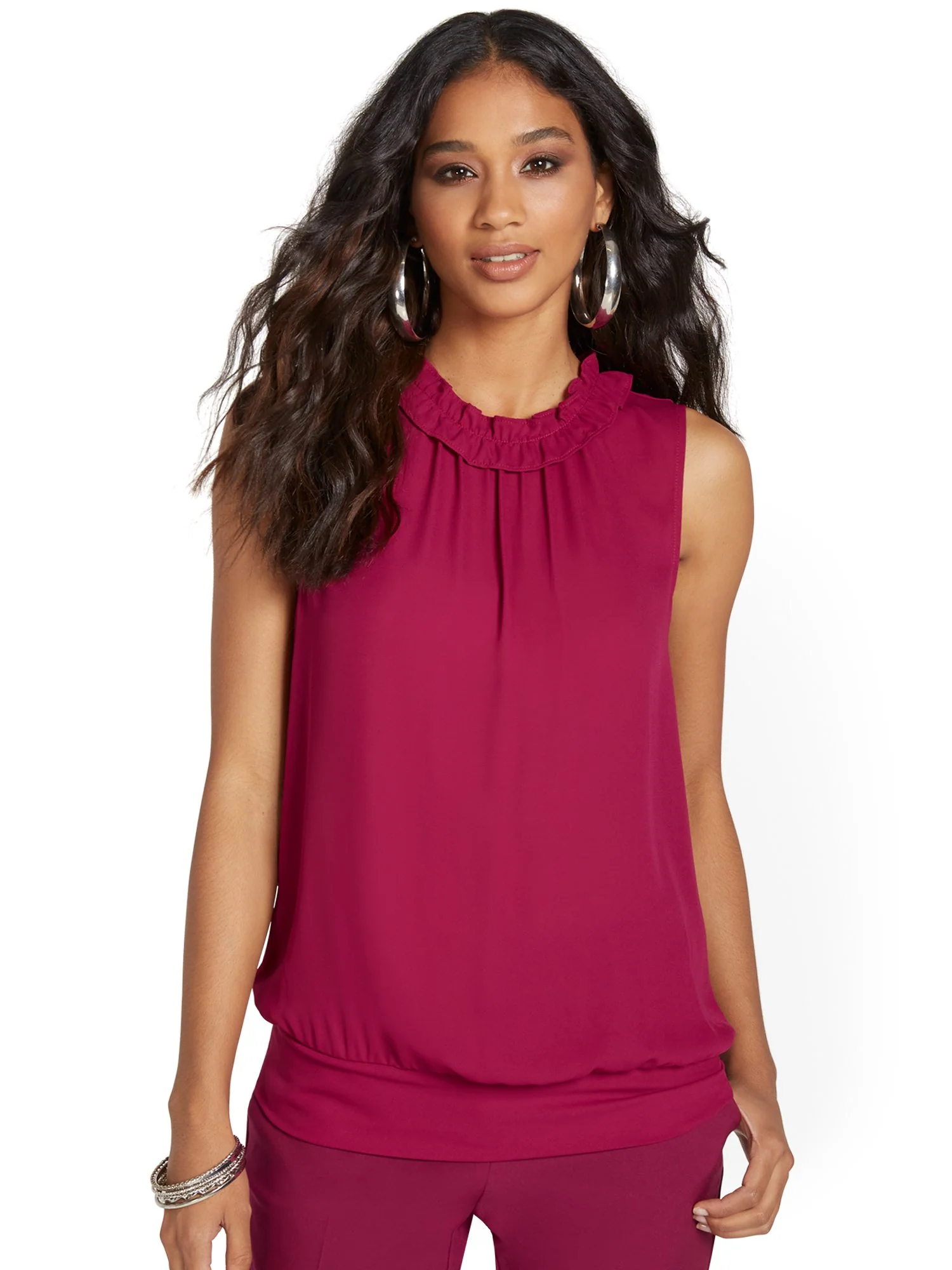 Ruffle-Neck Blouse - Image 9