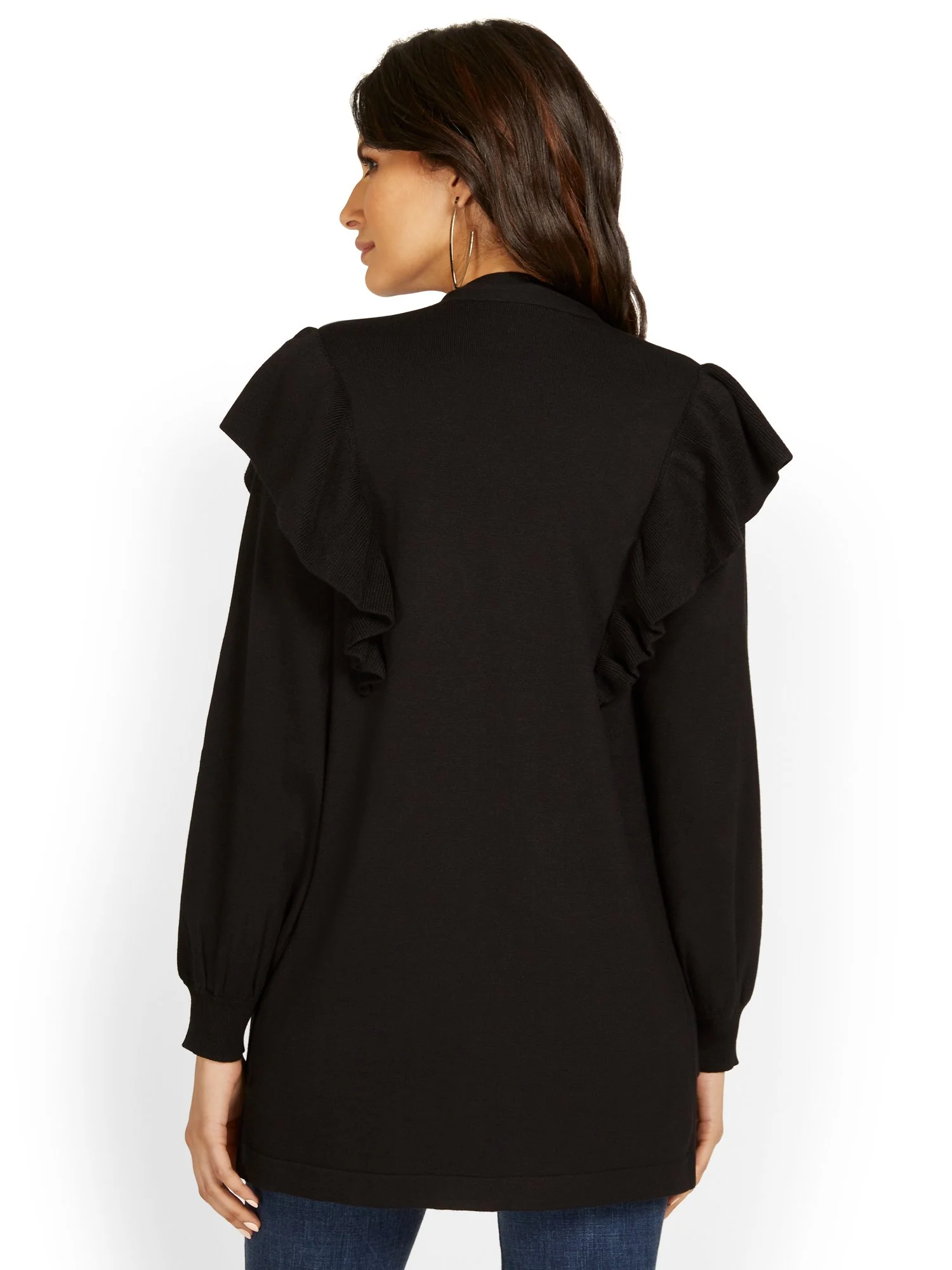 Ruffle-Sleeve Cardigan - Image 3