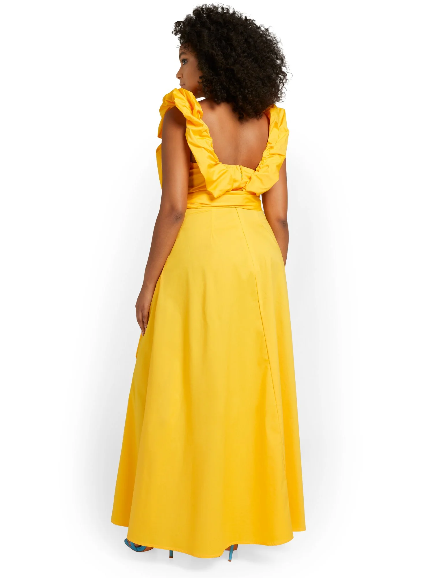 Ruffle-Sleeve Maxi Dress - Image 3