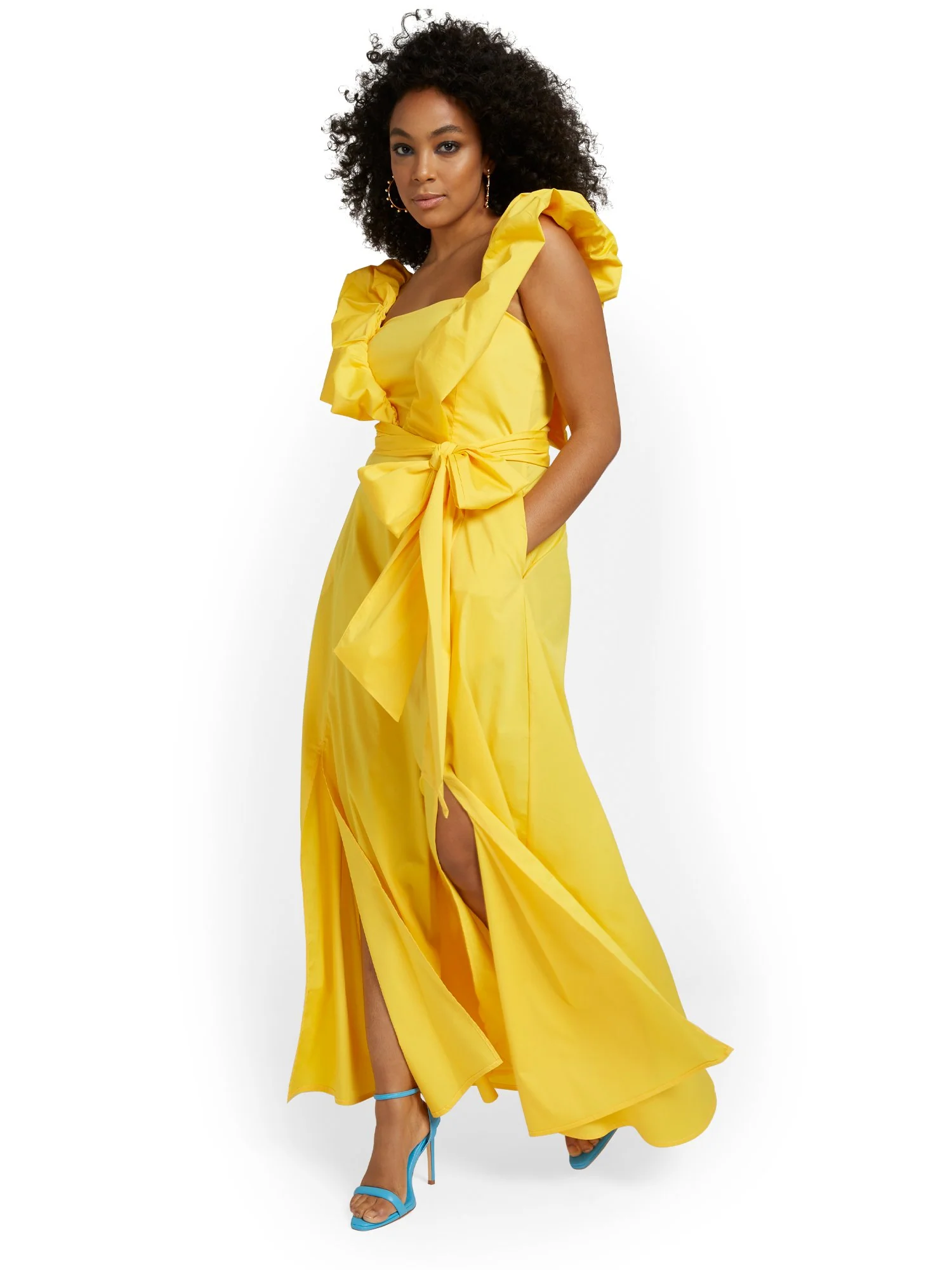 Ruffle-Sleeve Maxi Dress - Image 4