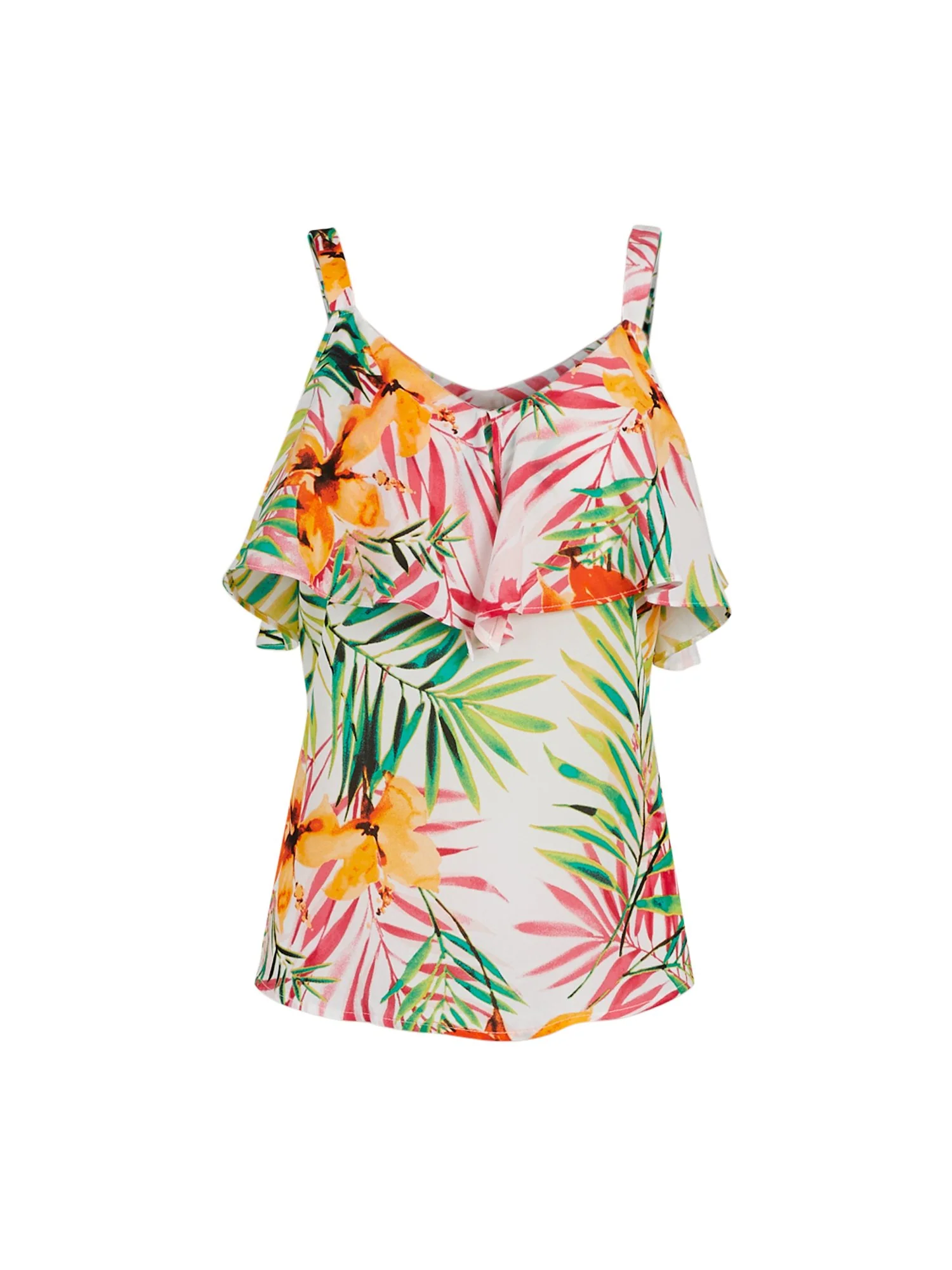 Ruffled Cold-Shoulder Top - 7th Avenue - Image 3