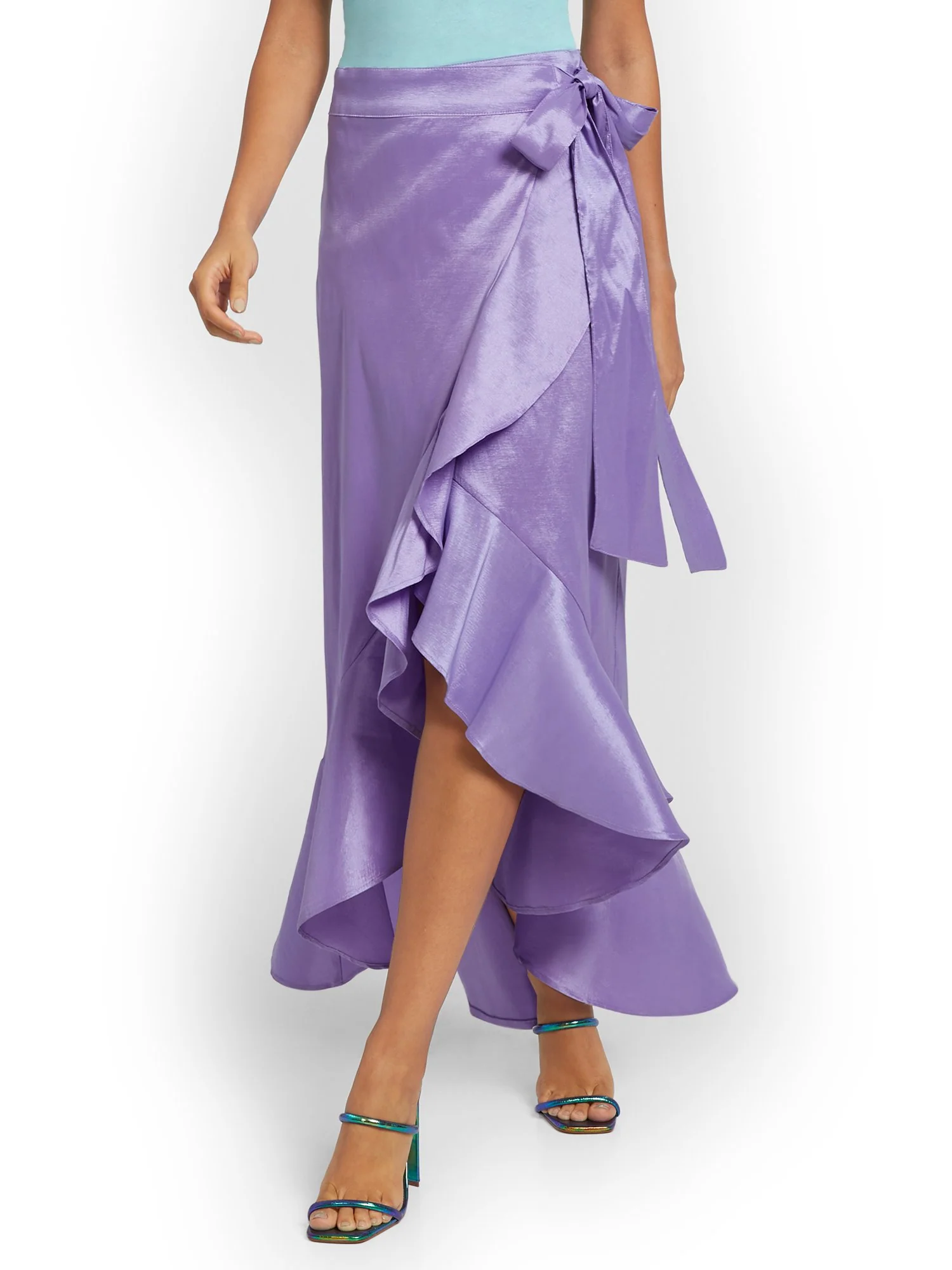 Ruffled Wrap Maxi Skirt - Image 2