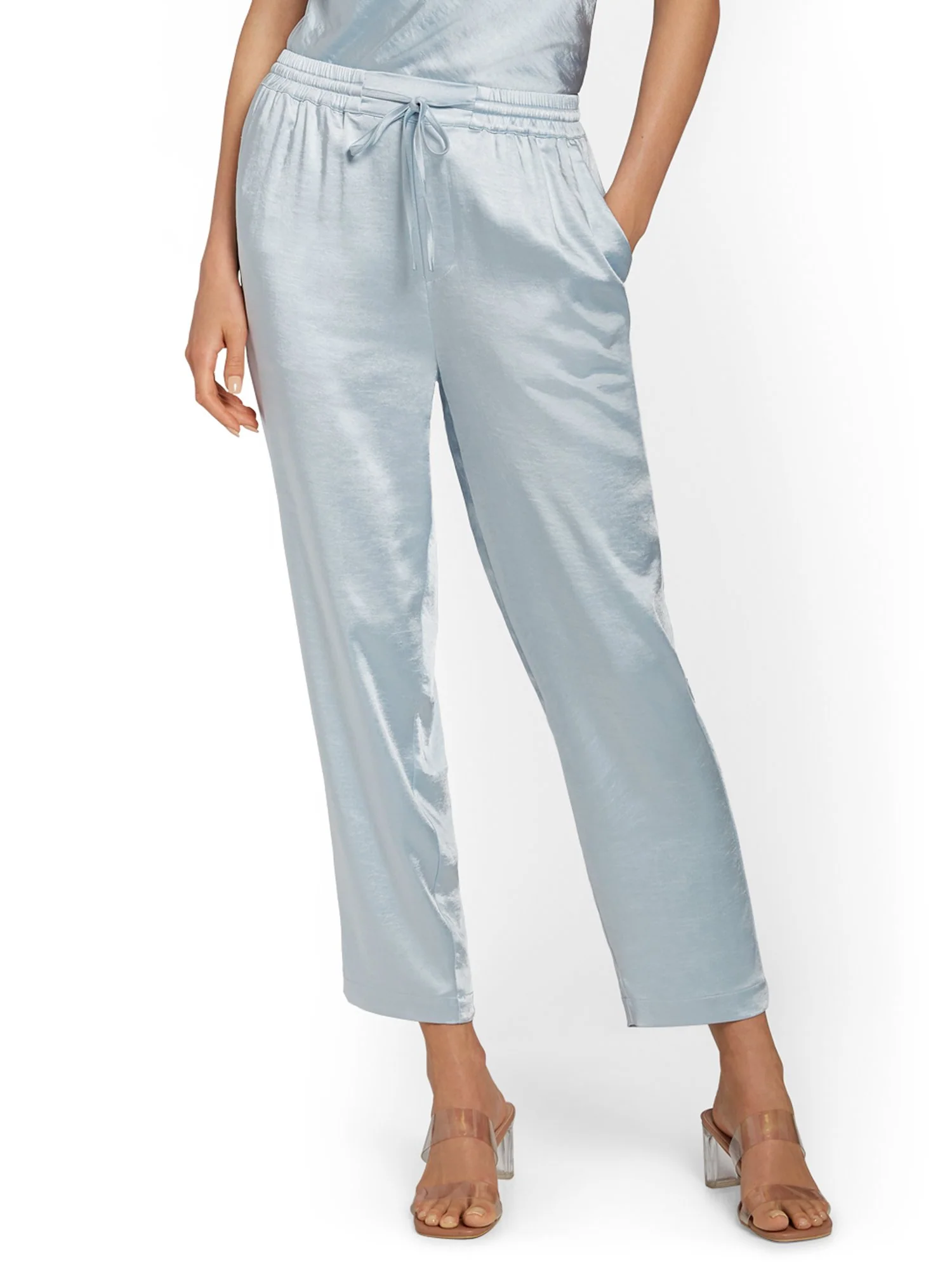 Skies Are Blue Satin Tie-Waist Ankle Pant - Brands We Love - Image 6