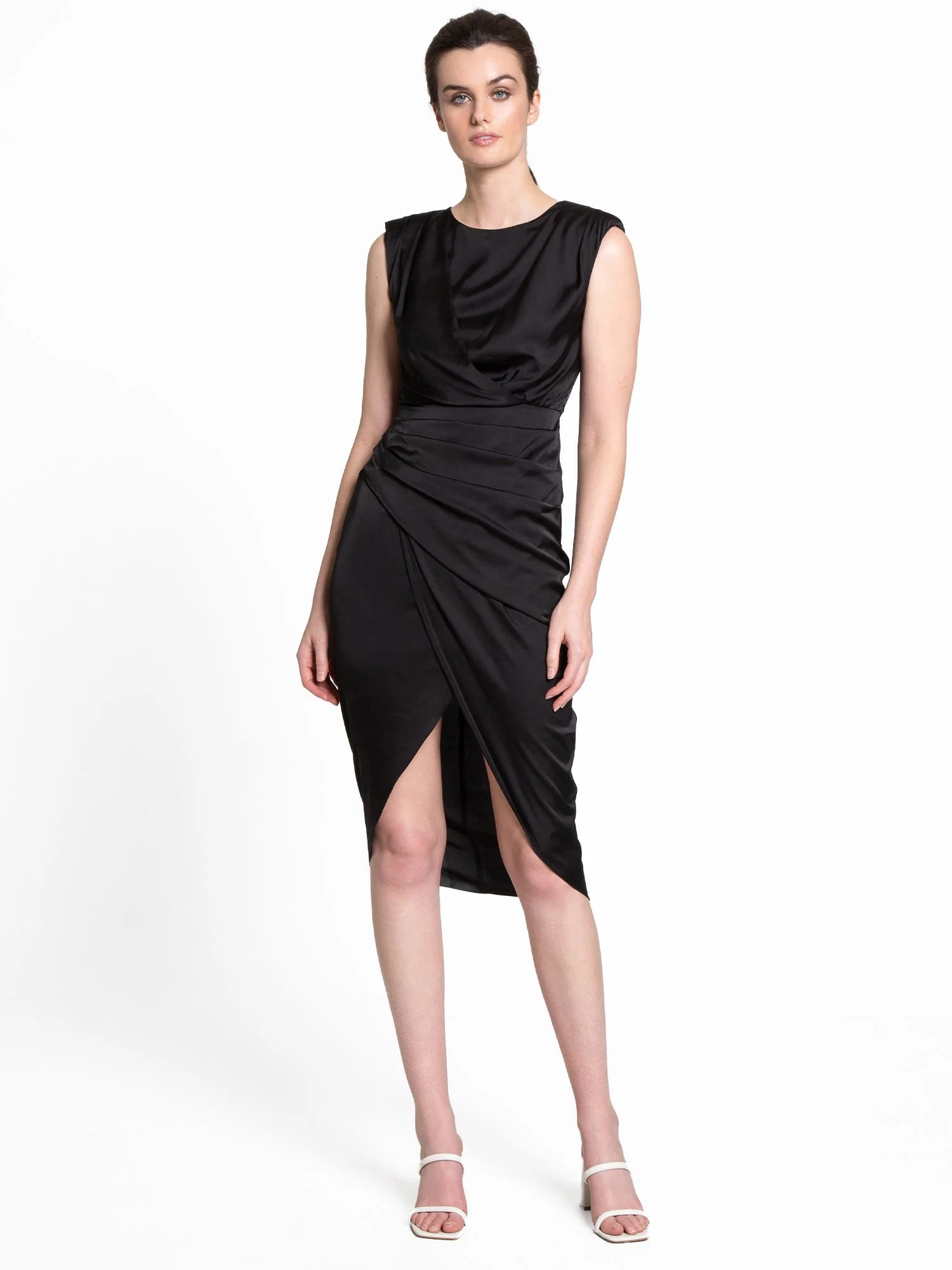 Do+Be Satin Wrap Sheath Dress - Brands We Love - Image 2