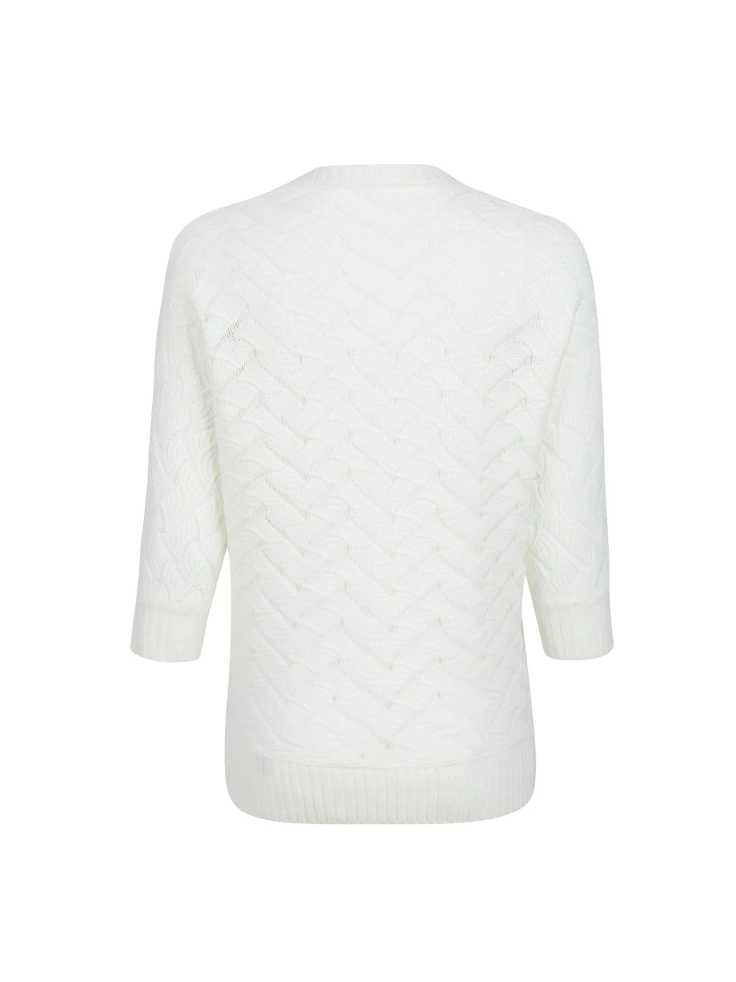 Scallop-Stitched Pullover Sweater - Image 3