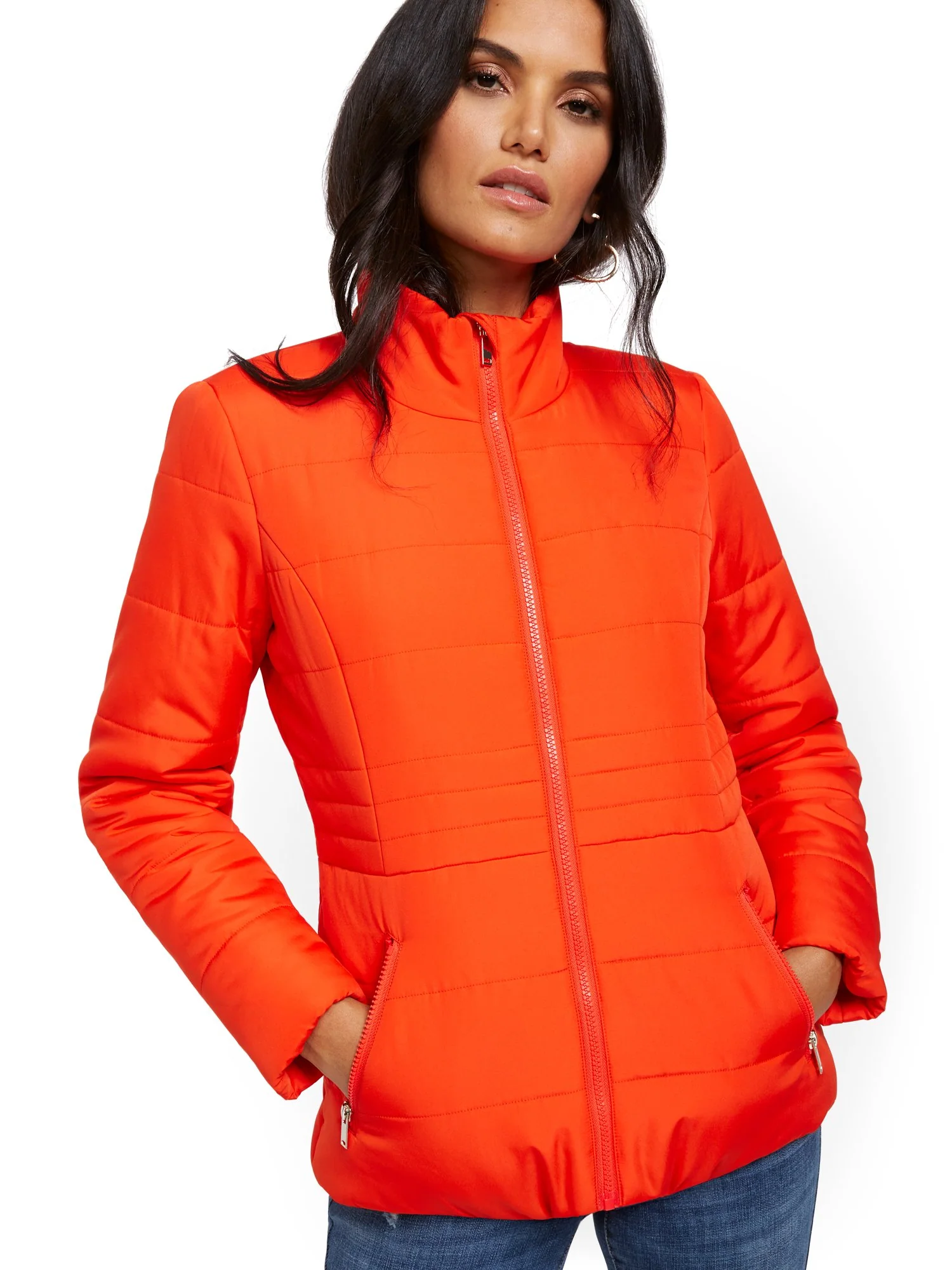 Seamed Puffer Jacket - Image 21