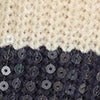 Blue Long Sleeve Sequin Crop Sweater - Brands We Love - Image 4