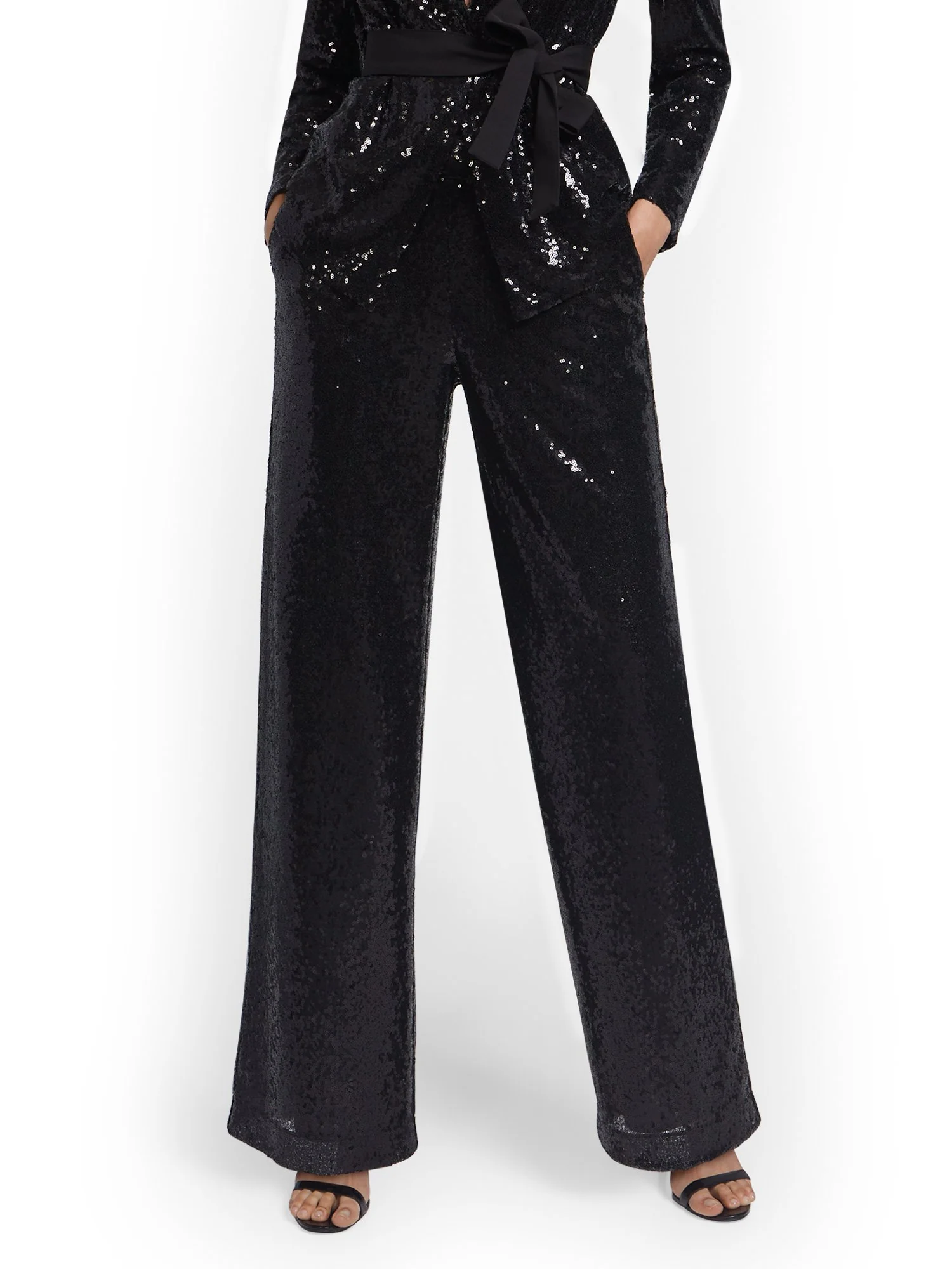 Sequin Palazzo Pant