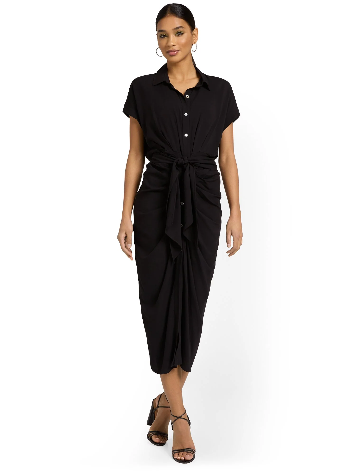 Shirred Shirtdress - Edit By Nine - Image 2