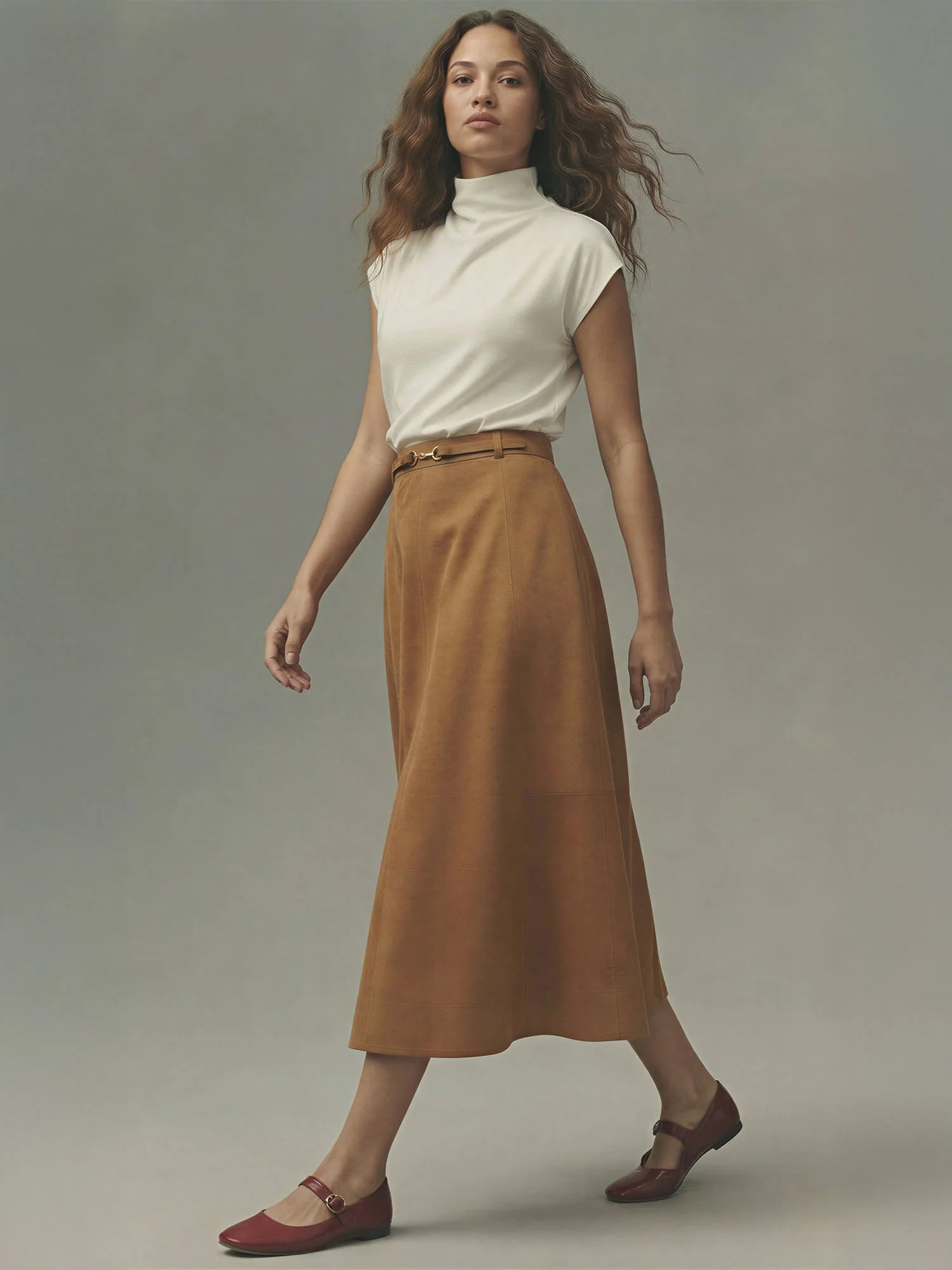Mock Neck Cowl Top - Image 5