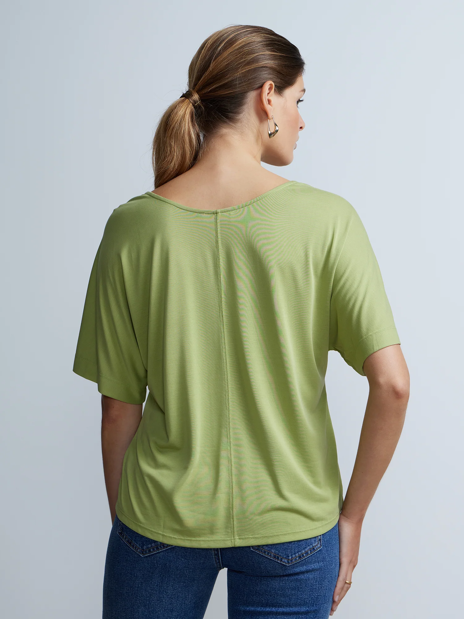 Short Sleeve V-Neck Top - Image 3