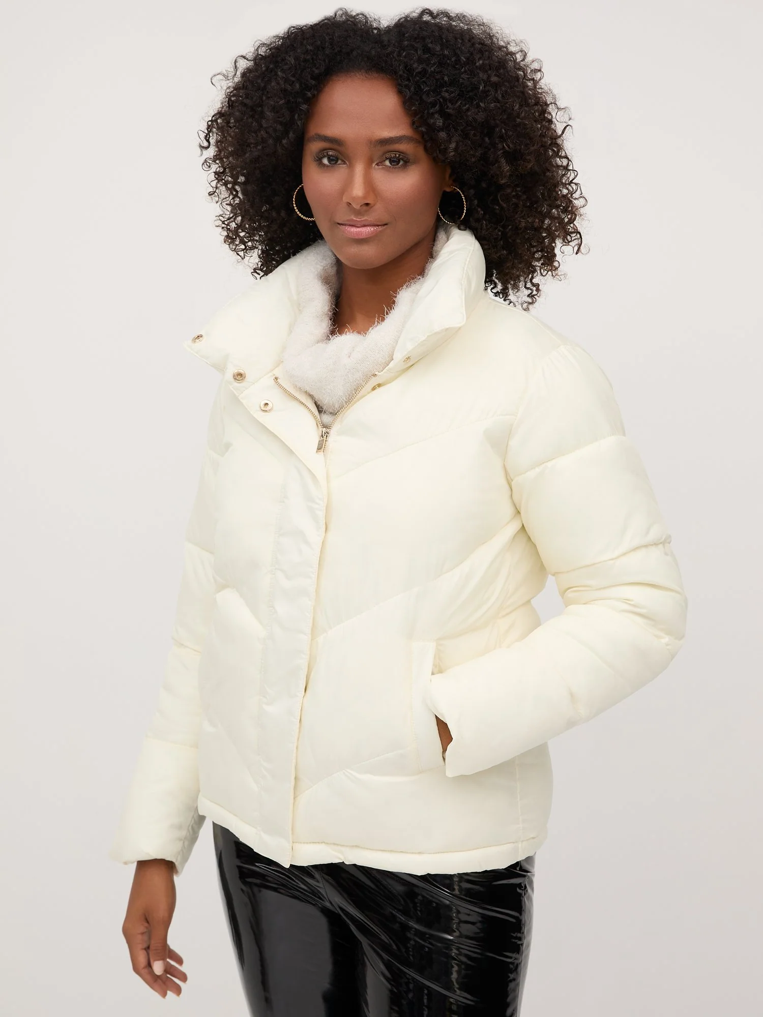Short Zip-Front Puffer Jacket - Ultra-Puff Collection - Image 14