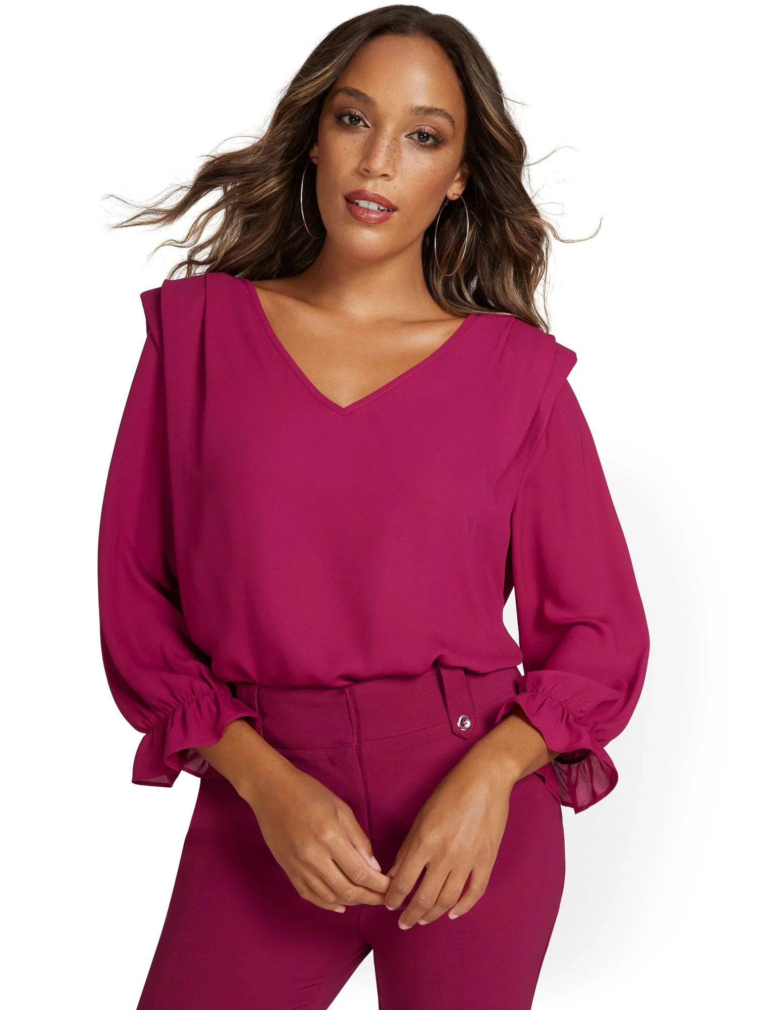 Shoulder Pad Blouse - Image 9
