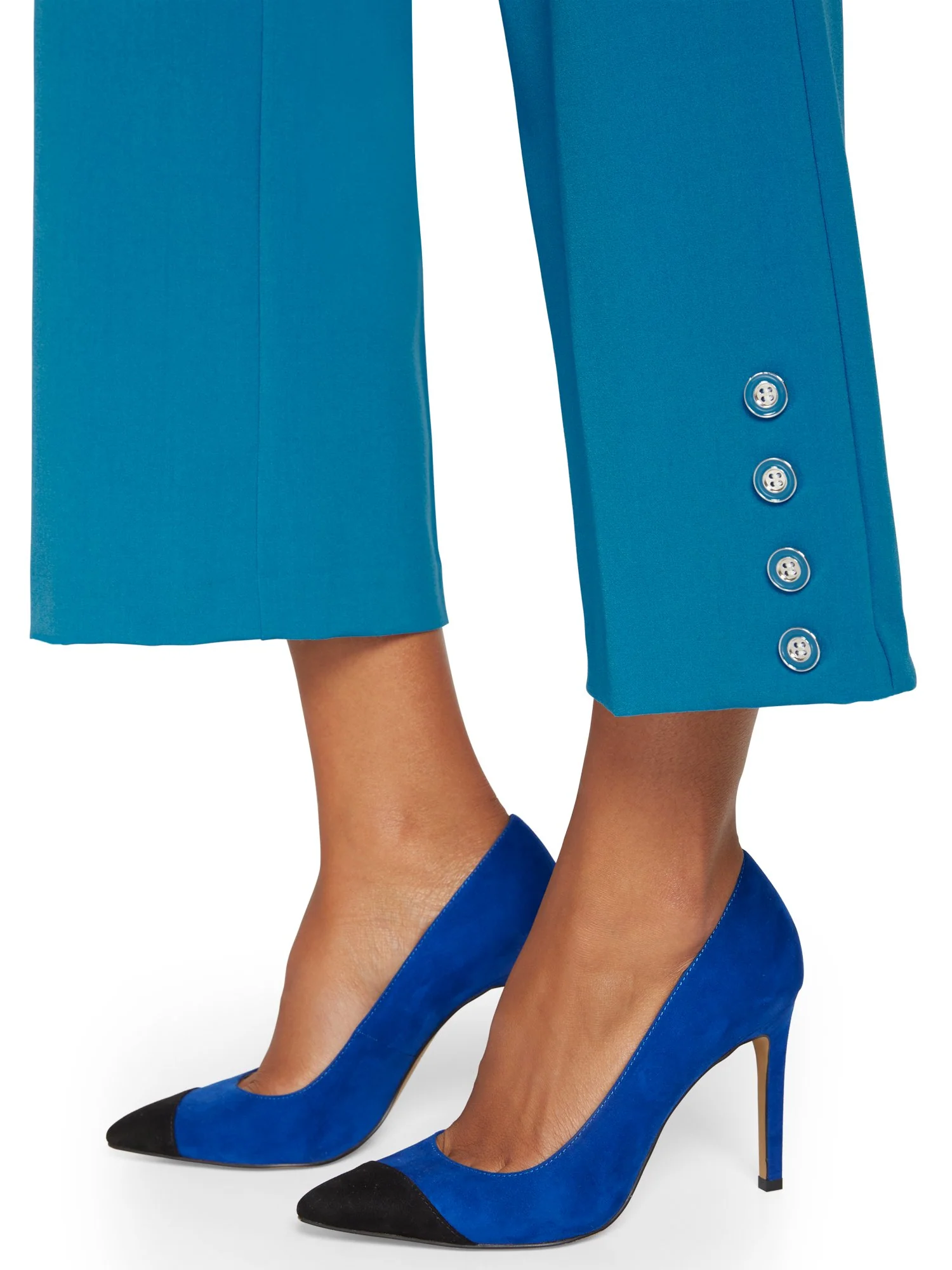 Side-Button Wide-Leg Capri Pant - Image 8