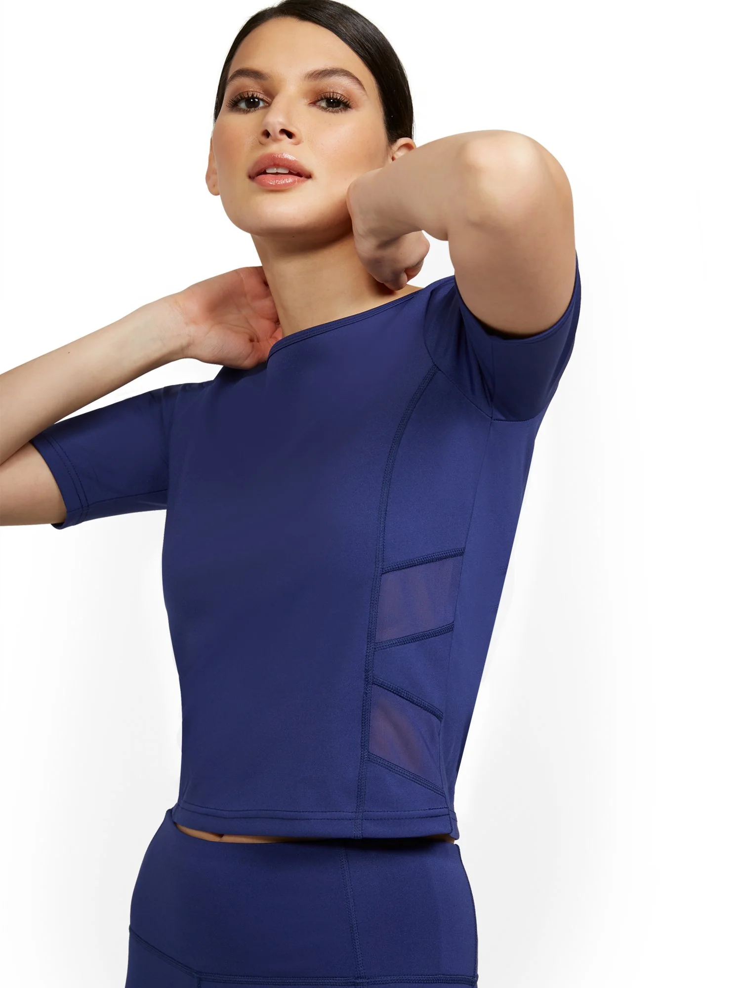 Side Mesh Yoga Top - Image 2