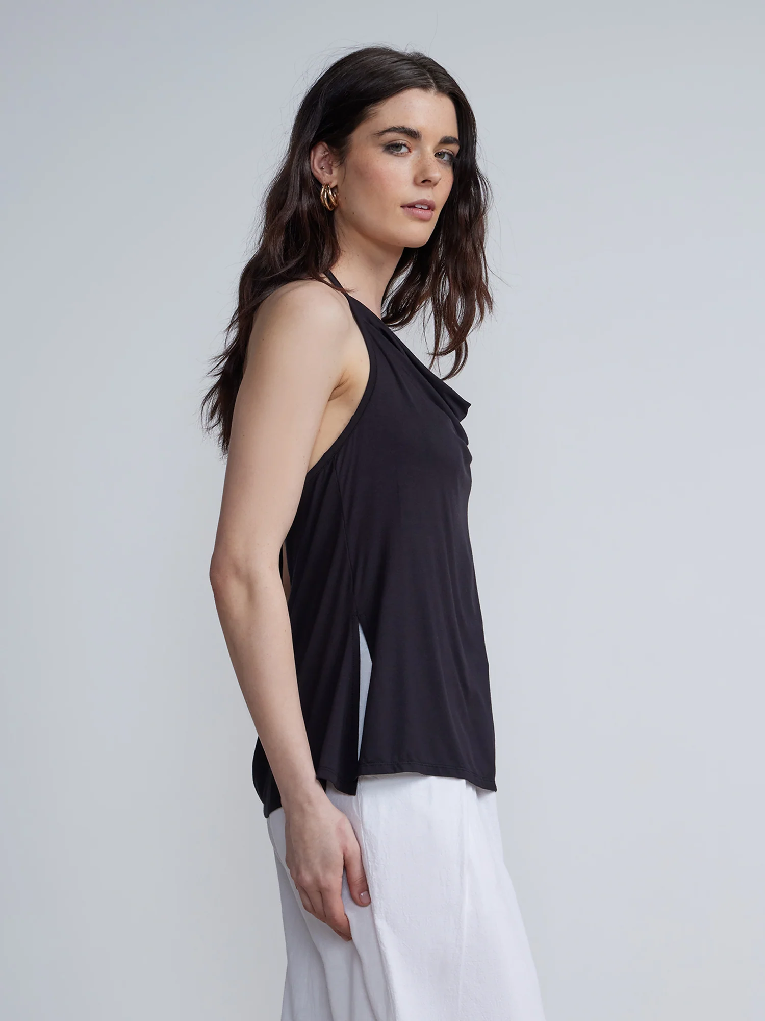 Side Slit Tie-Back Top - Image 2
