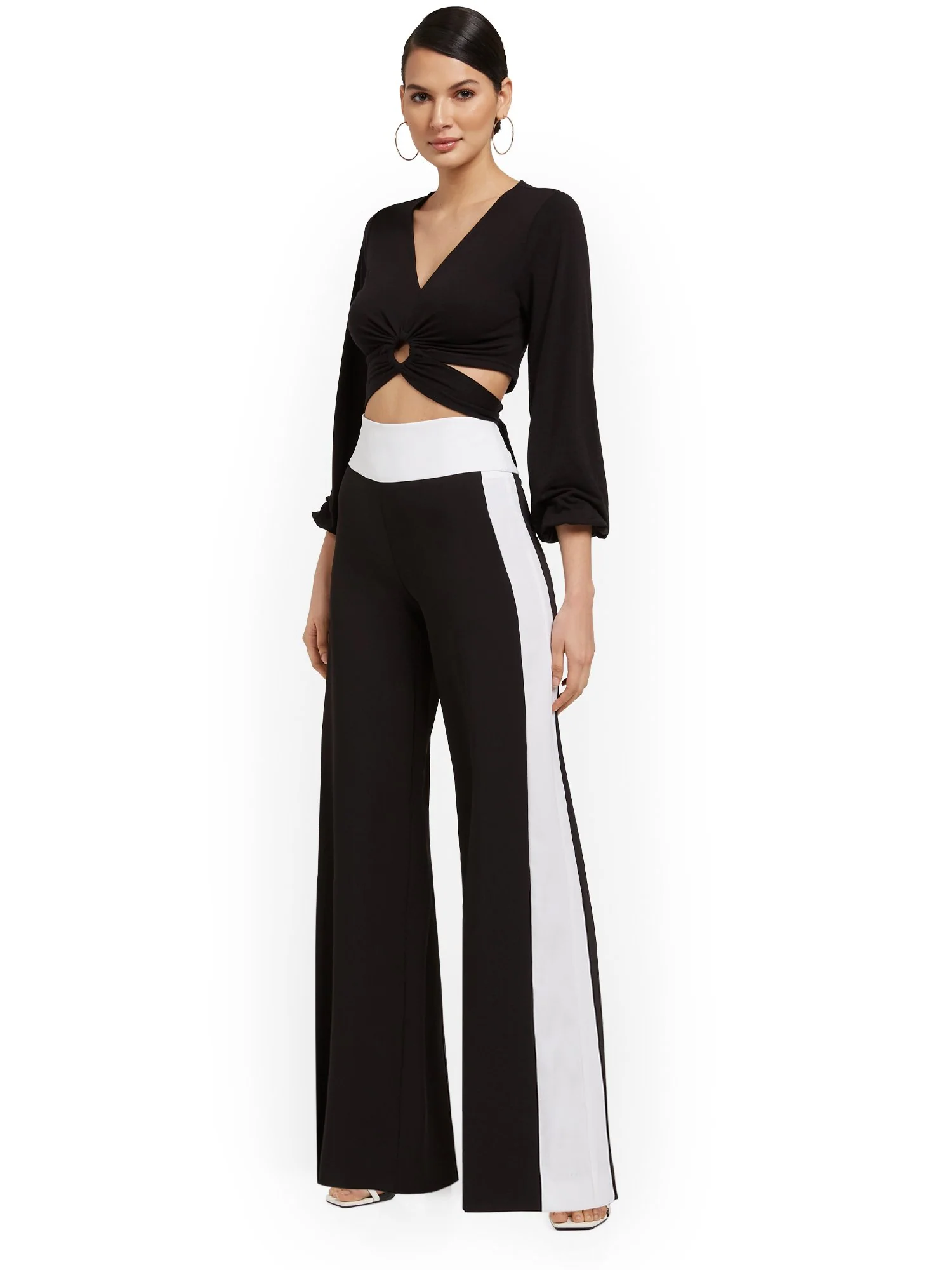 Side-Stripe Wide-Leg Pant - Image 4