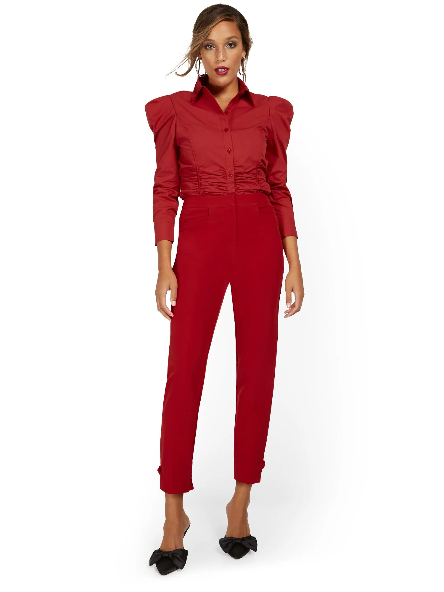Side-Tab Slim-Leg Ankle Pant - Image 10