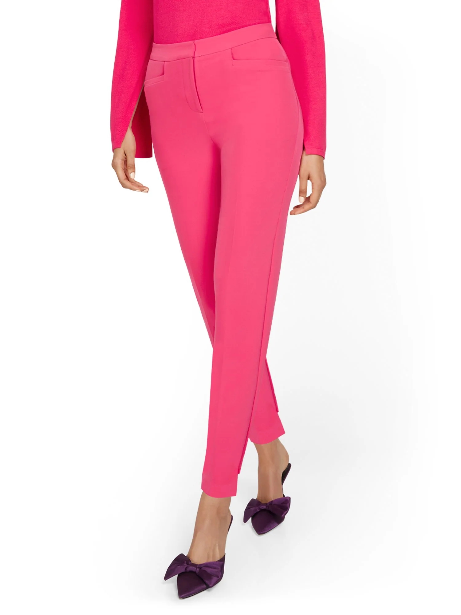 Side-Tab Slim-Leg Ankle Pant - Image 13