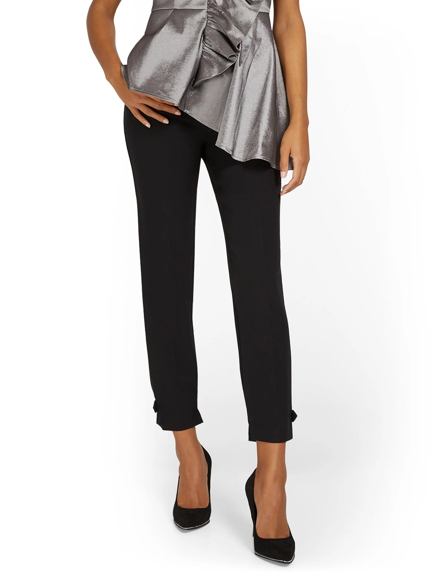 Side-Tab Slim-Leg Ankle Pant - Image 2