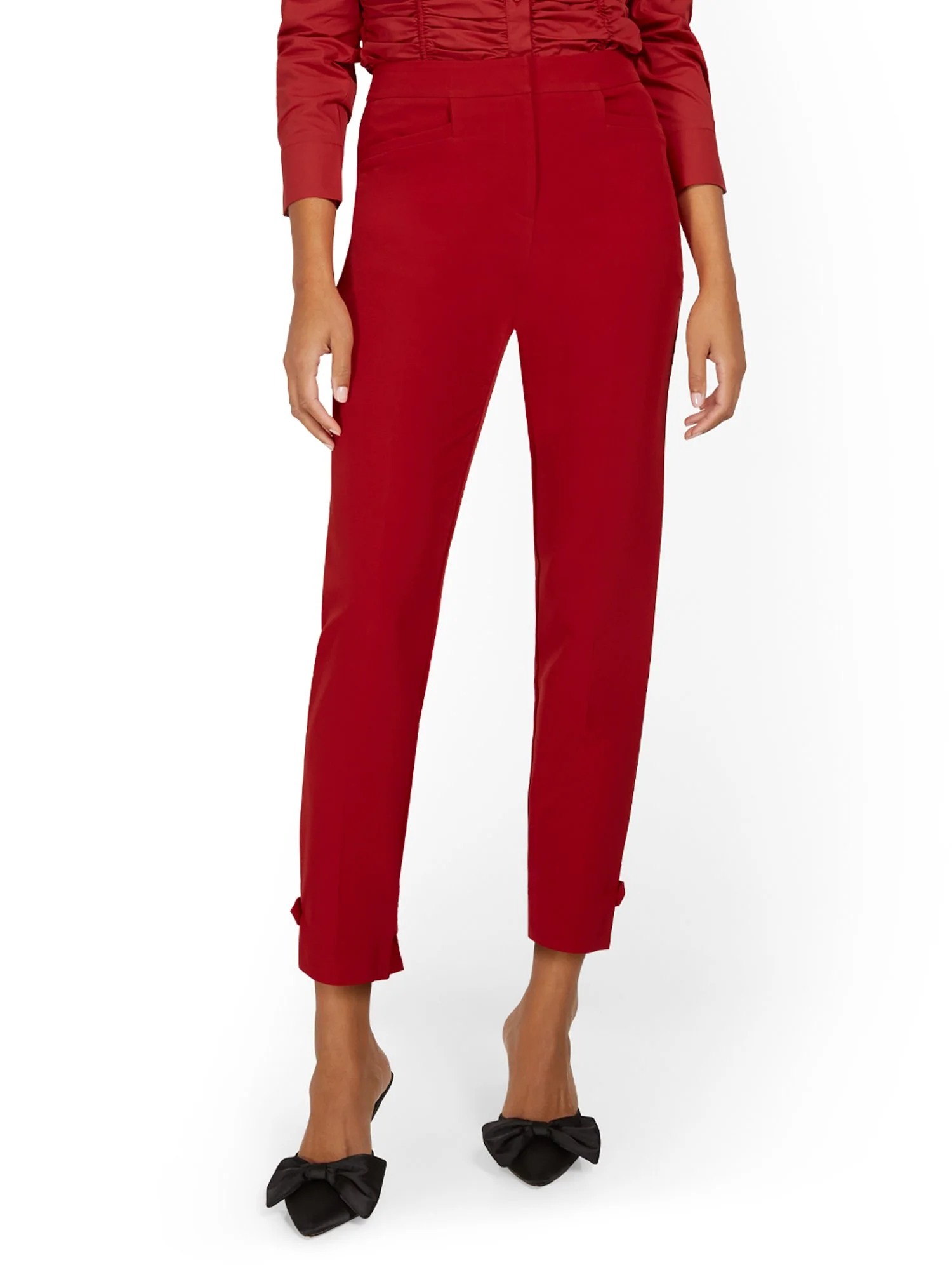 Side-Tab Slim-Leg Ankle Pant - Image 9