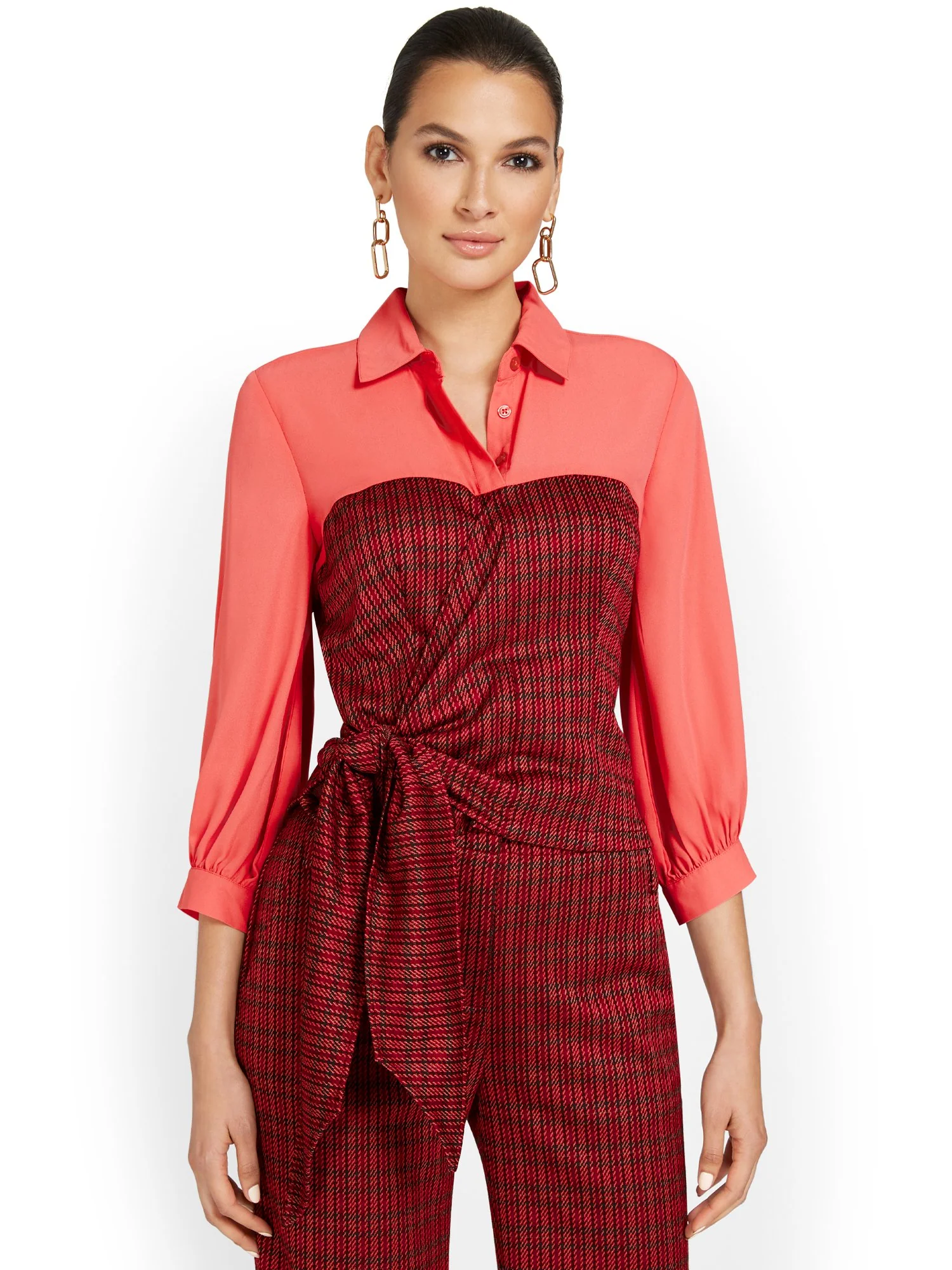 Side-Tie Twofer Top - Image 2