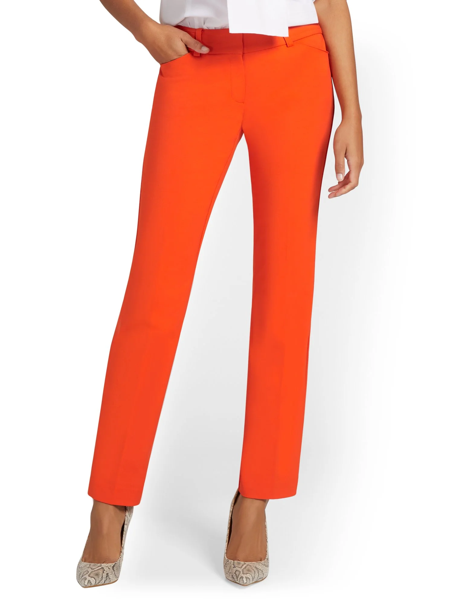 Signature Fit Straight-Leg Pant - All-Season Stretch - 7th Avenue - Image 27