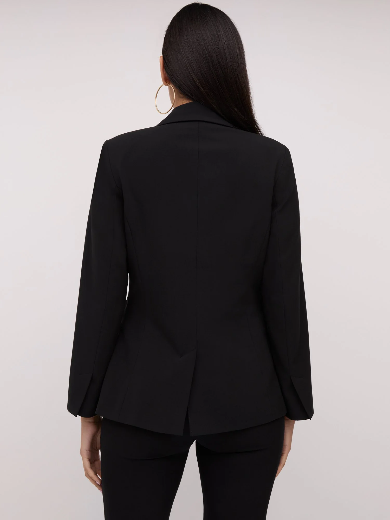 Single-Button Oversized Blazer - Essential Stretch - Image 2