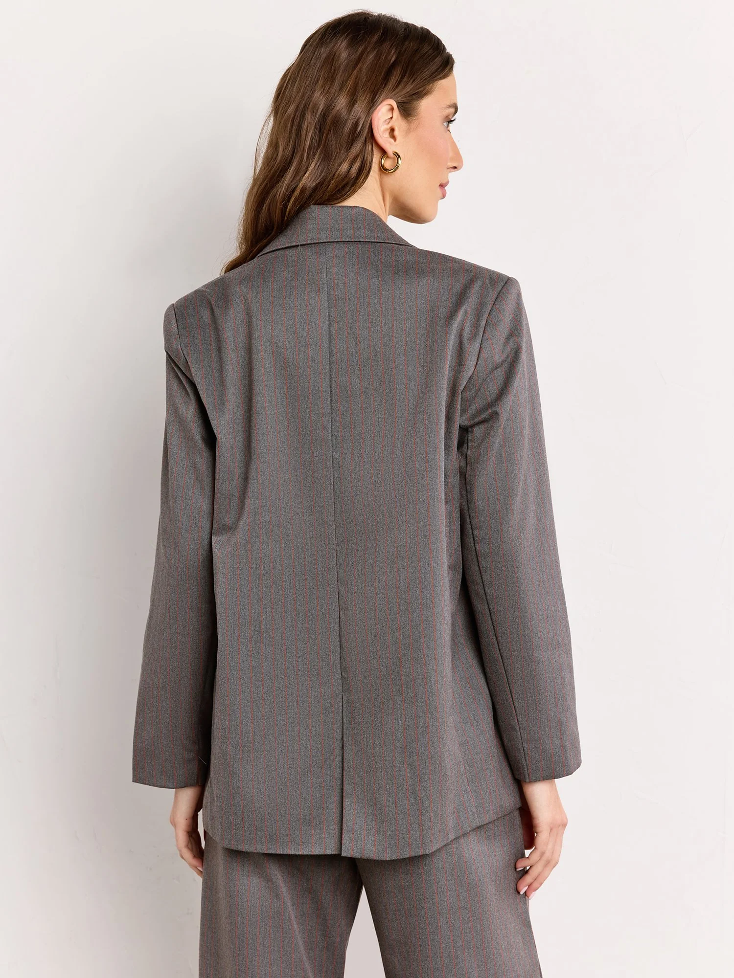 Lumiere Single Button Pinstripe Blazer - Brands We Love - Image 5