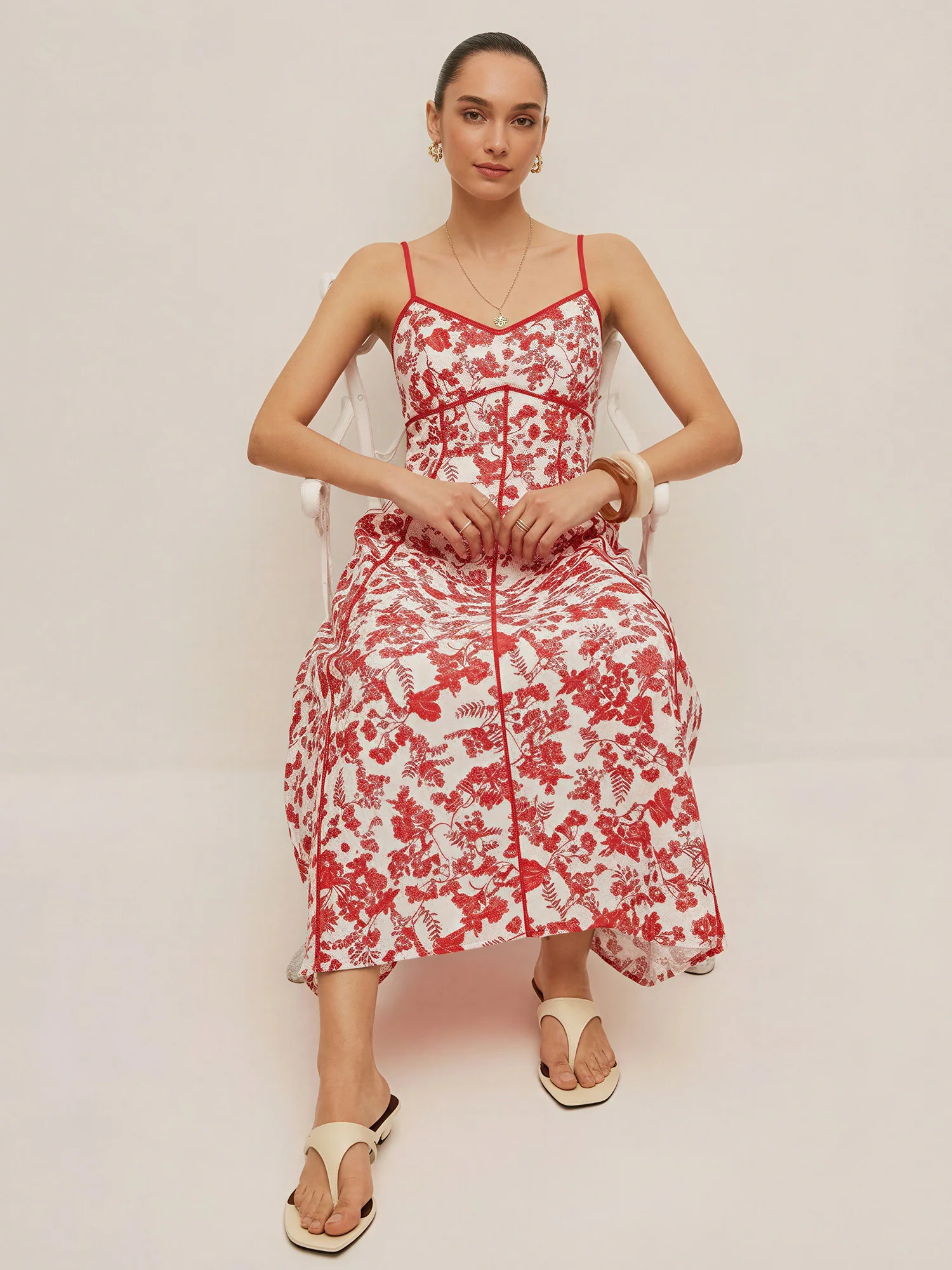 Scarlet Bloom Floral Maxi Dress - Image 2