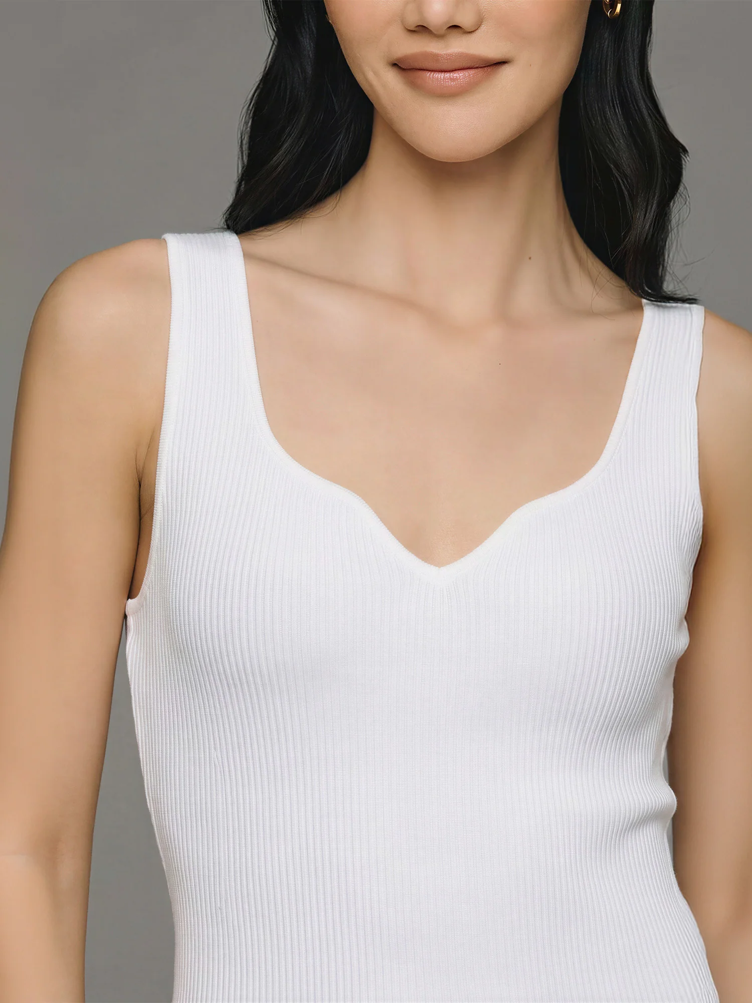 Sleeveless sculpt Rib Knit Bodycon Mini Dress - Image 10