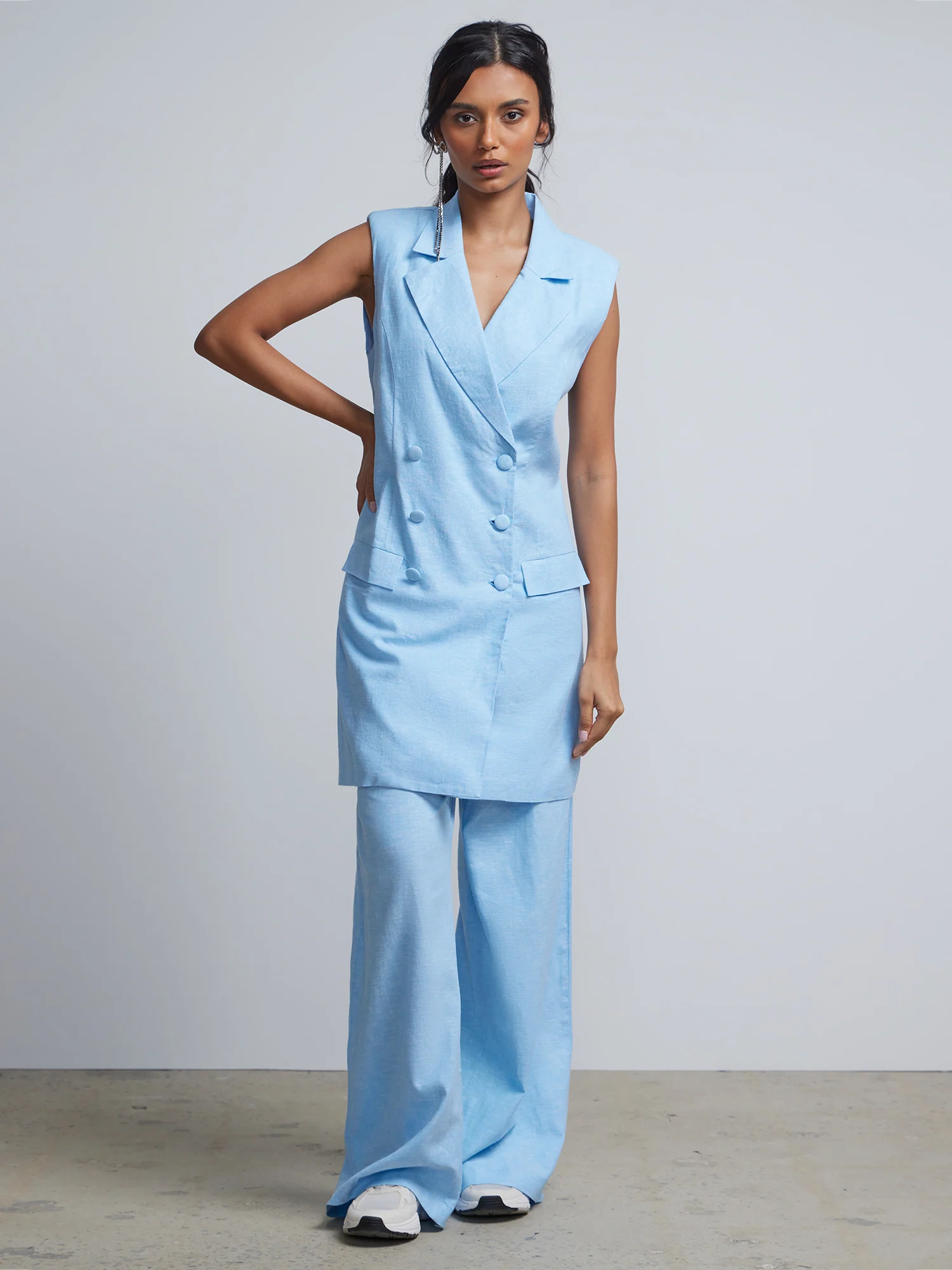 Sleeveless Blazer Dress - Image 8