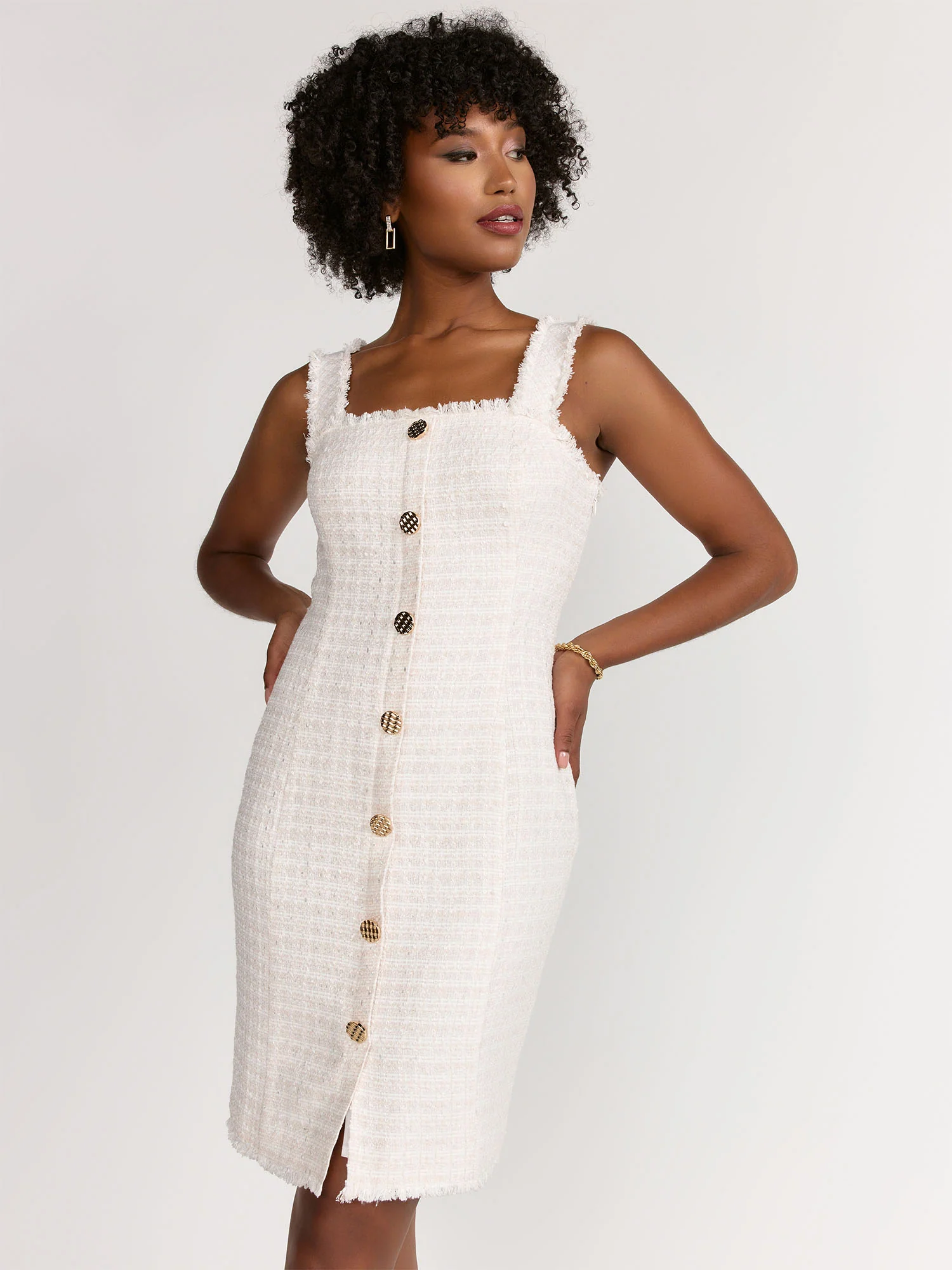 Endless Rose Sleeveless Boucle Dress - Brands We Love