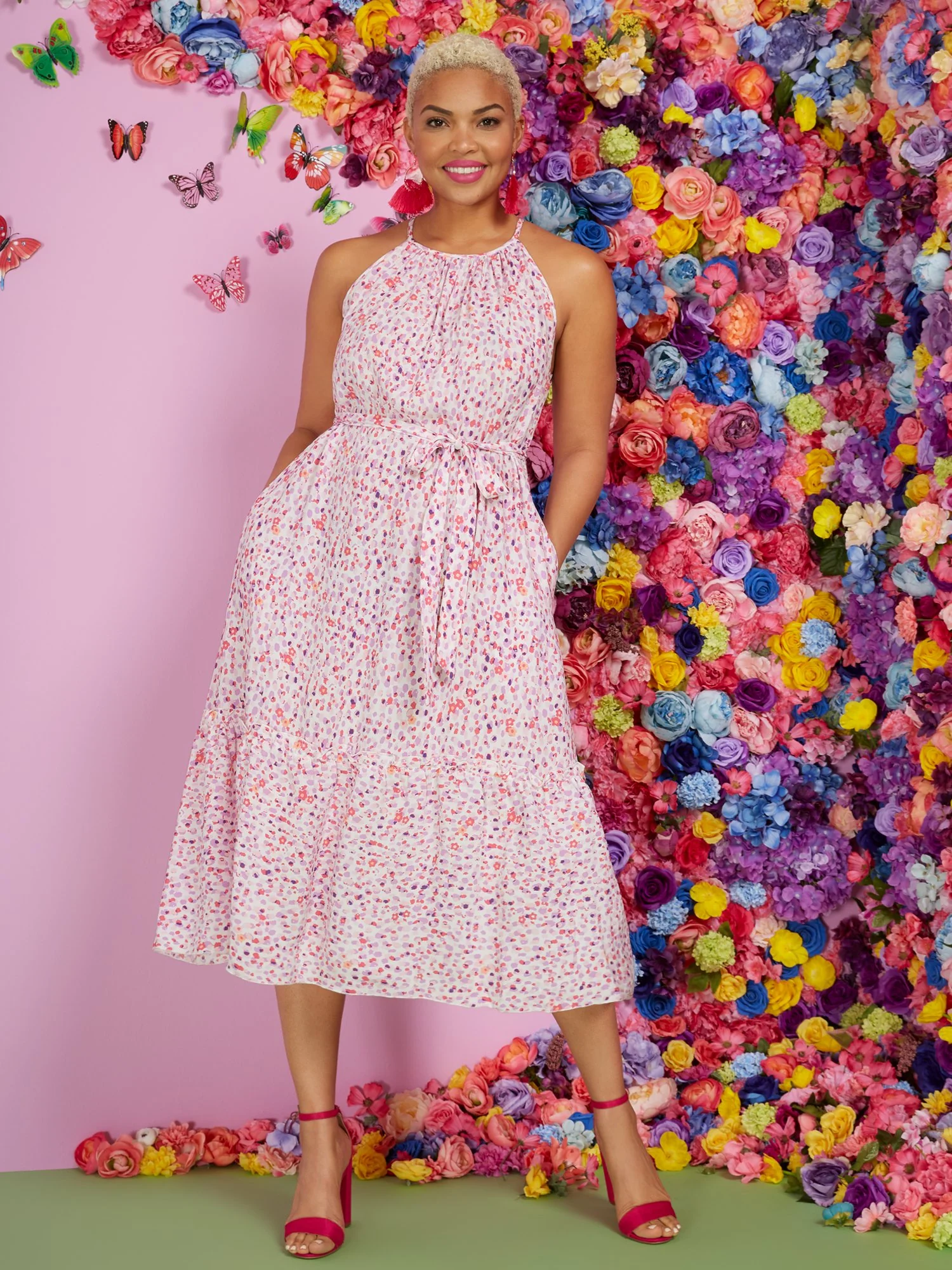 Sleeveless Halter Dress - Image 6