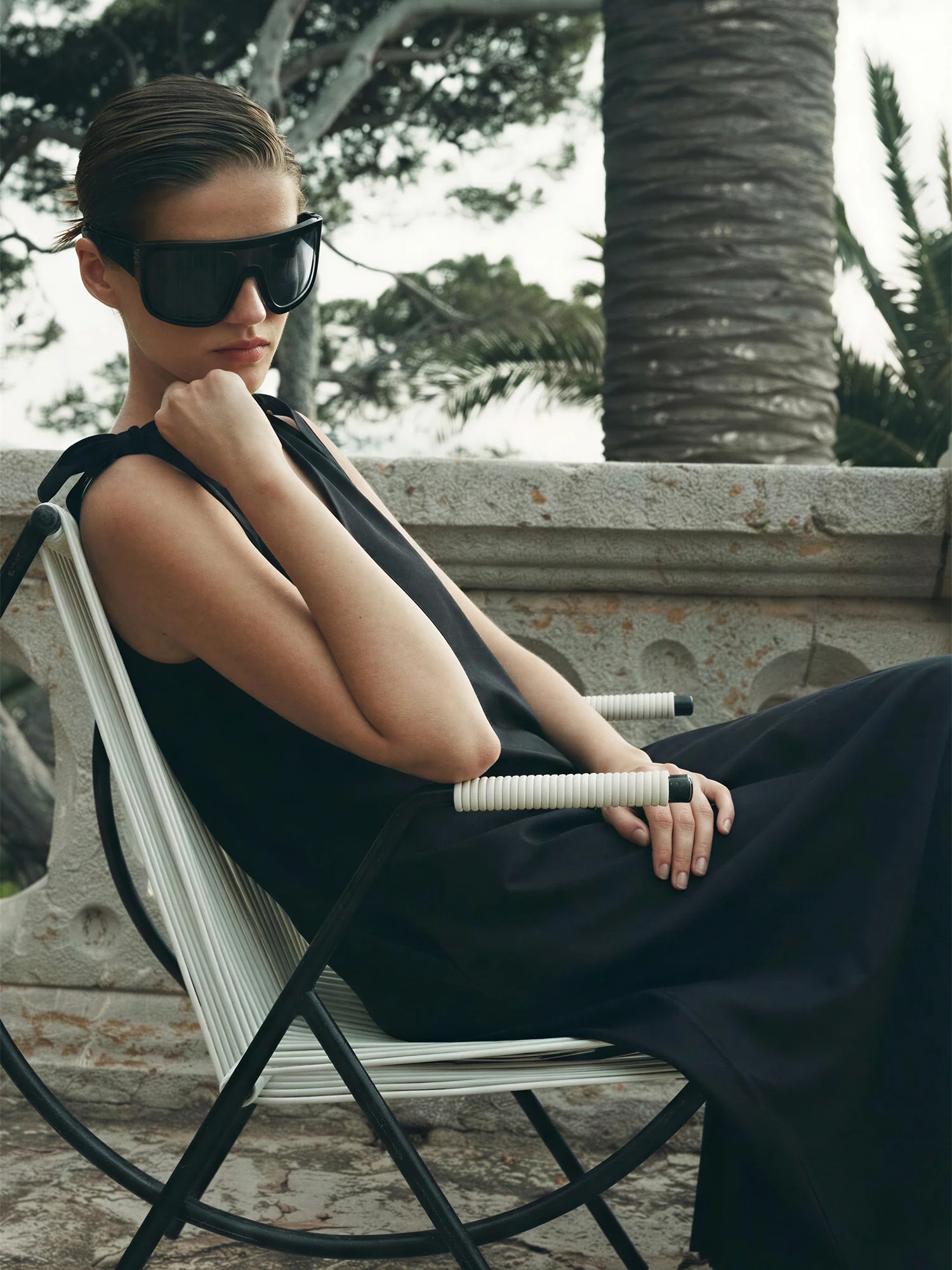 Sleeveless Knot Shoulder Maxi Dress - Image 2
