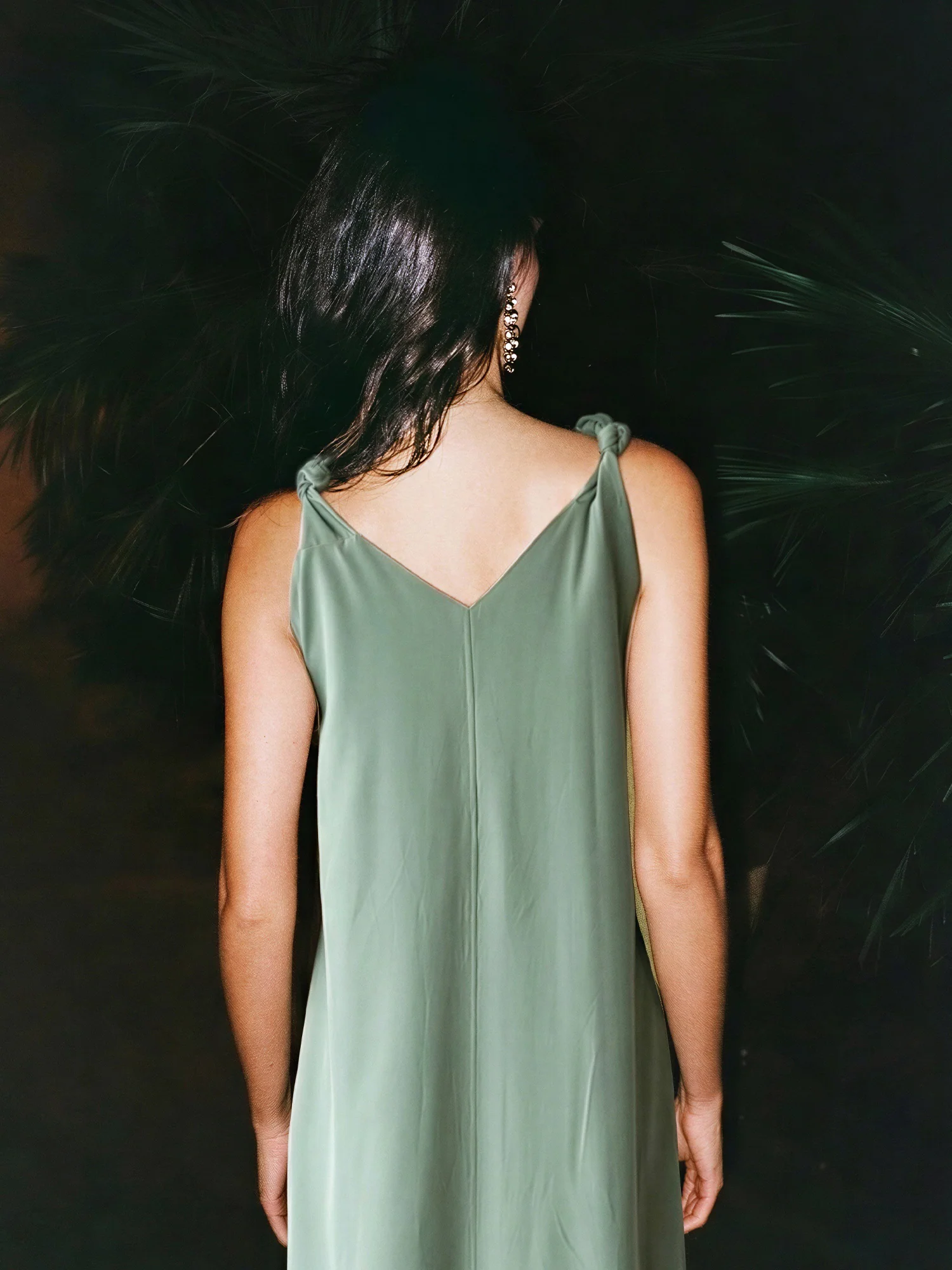 Sleeveless Knot Shoulder Maxi Dress - Image 8