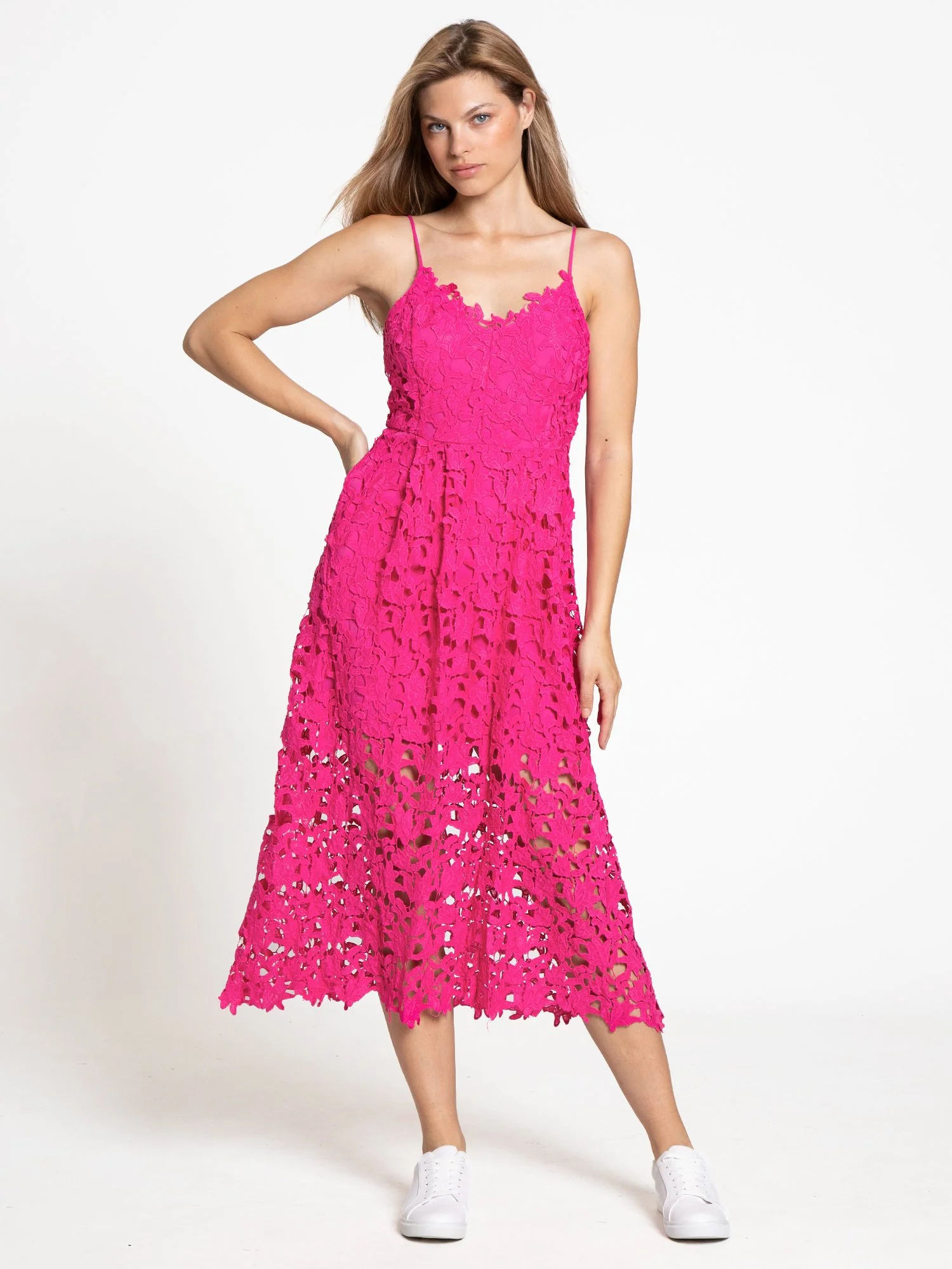 Endless Rose Sleeveless Lace Flare Midi Dress - Brands We Love - Image 2