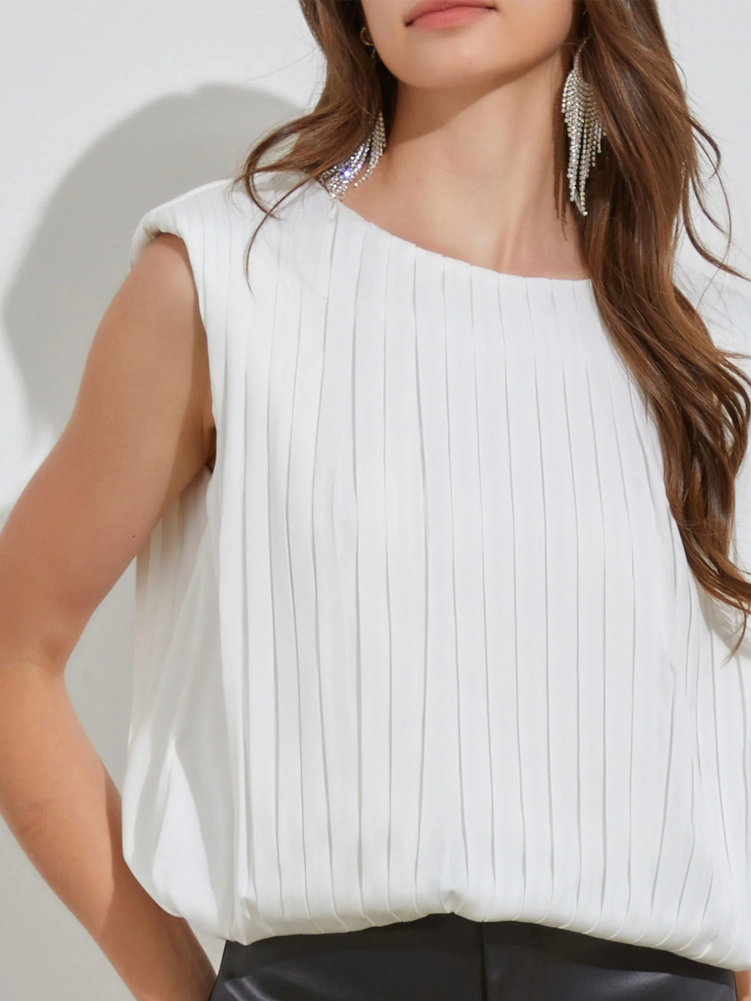Do + Be Sleeveless Pleated Top - Brands We Love - Image 3