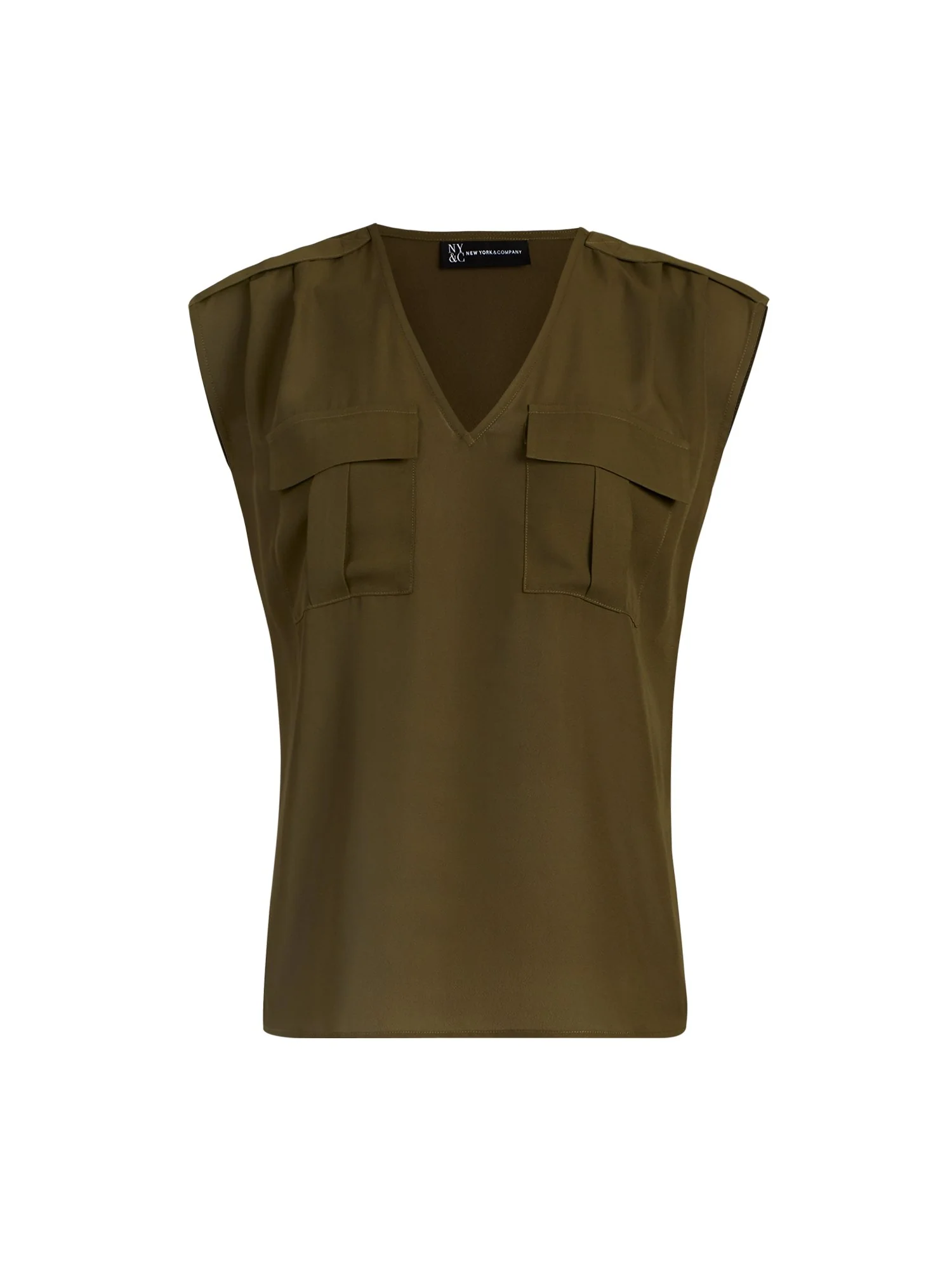 Sleeveless Pull-Over Utility Blouse - Image 5
