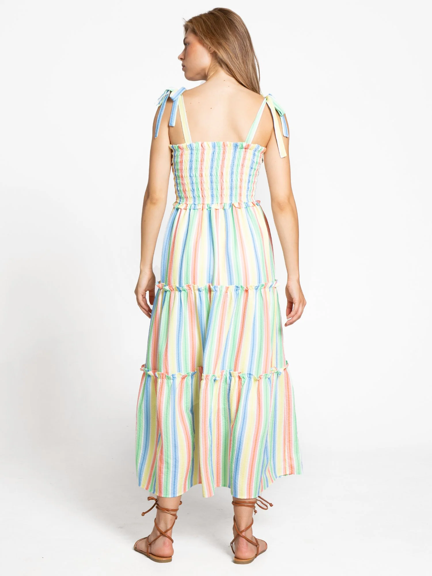 Aaron & Amber Sleeveless Tie Strap Smock Dress - Brands We Love - Image 3
