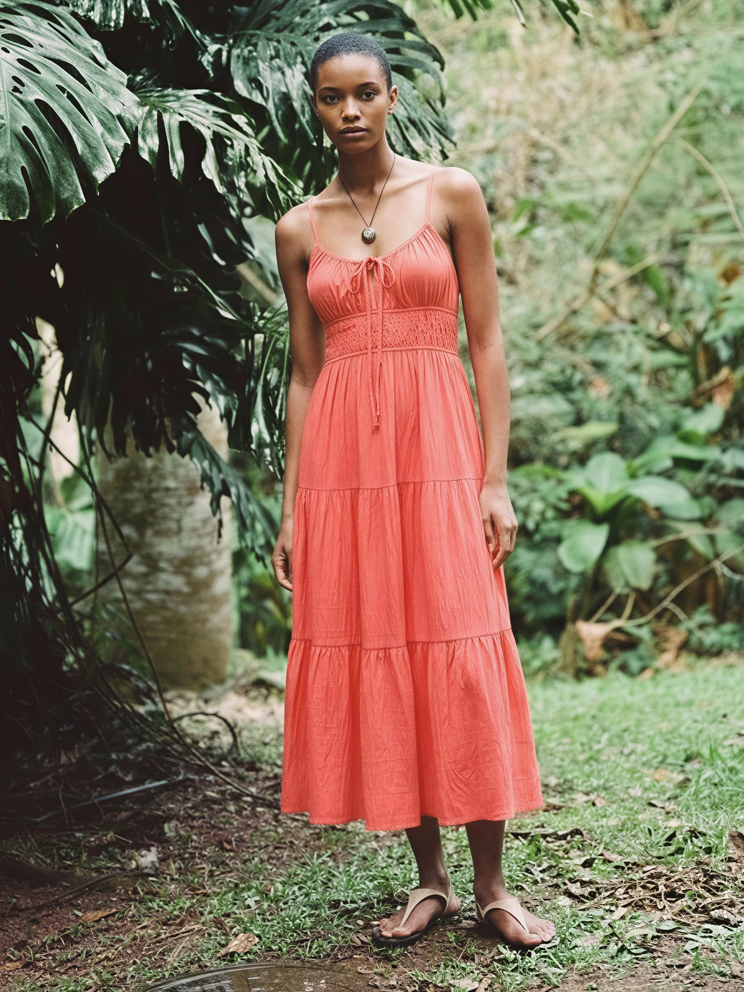 Sleeveless Tiered Midi Dress - Image 5