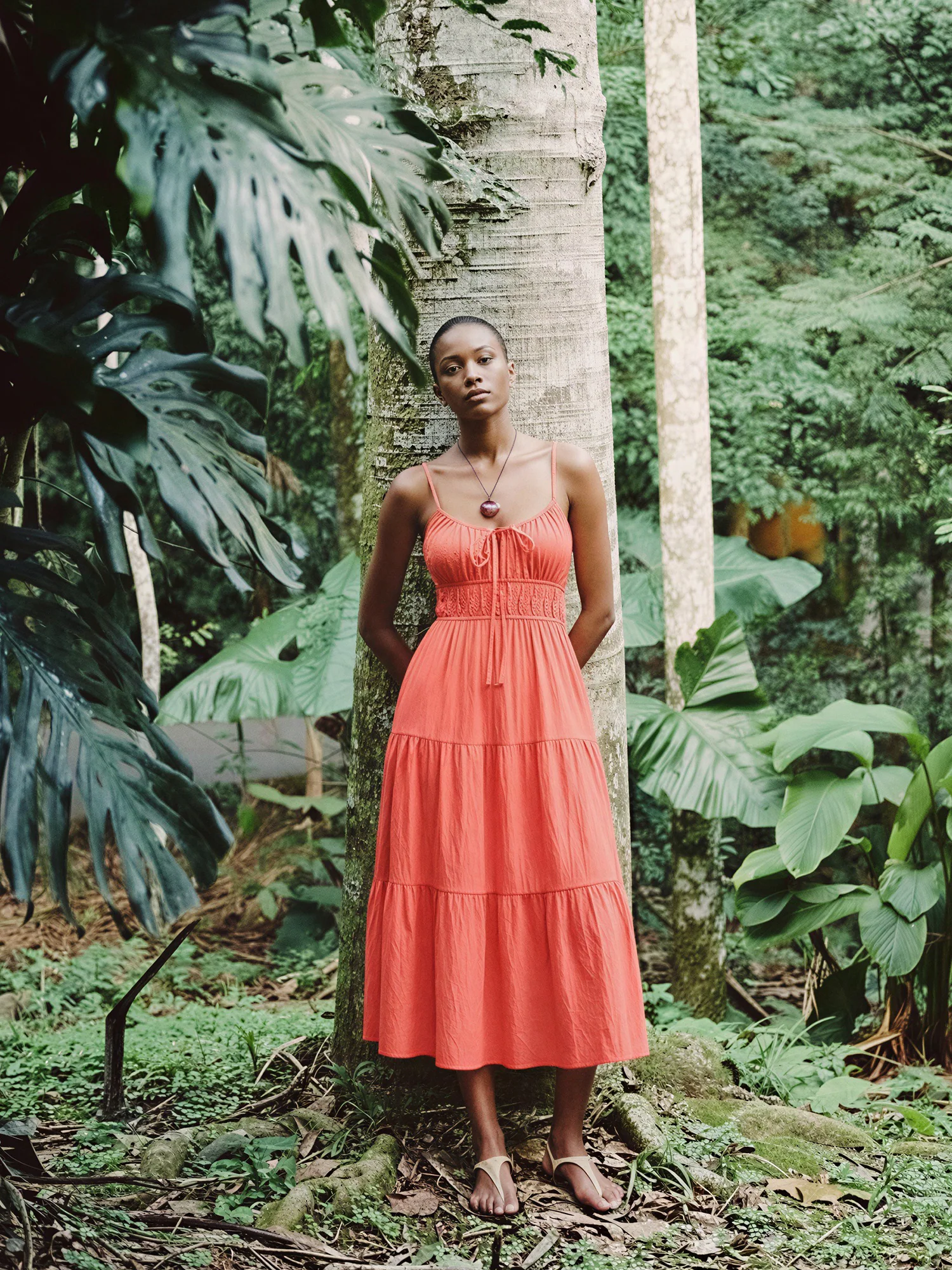 Sleeveless Tiered Midi Dress - Image 7