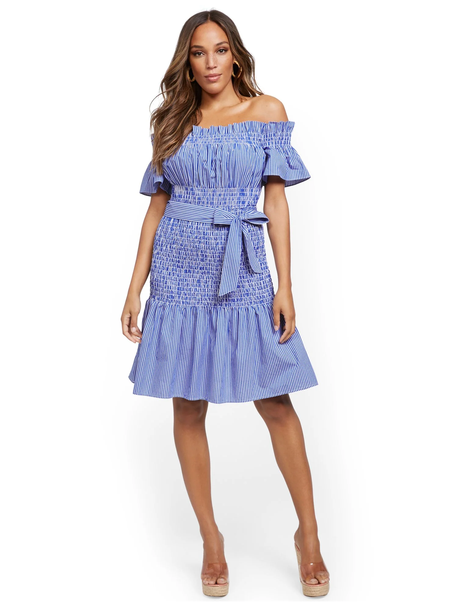 Smocked Off-The-Shoulder Top - 7th Avenue - Image 4