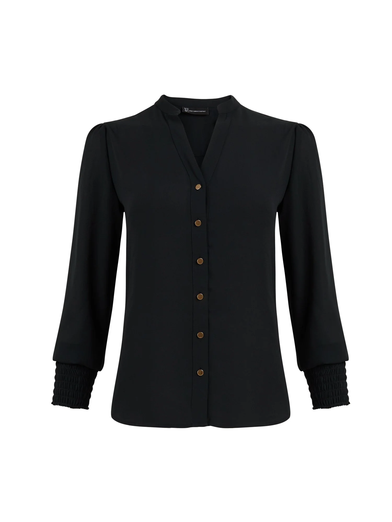 Smocked-Sleeve Shirt - Image 2